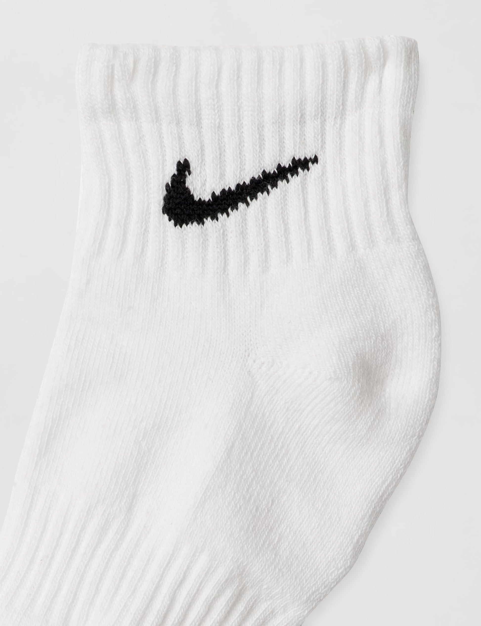 Nike Unisex Everyday Cushioned Training Ankle Socks (3 Pairs), White/Black, Medium - Medaid International