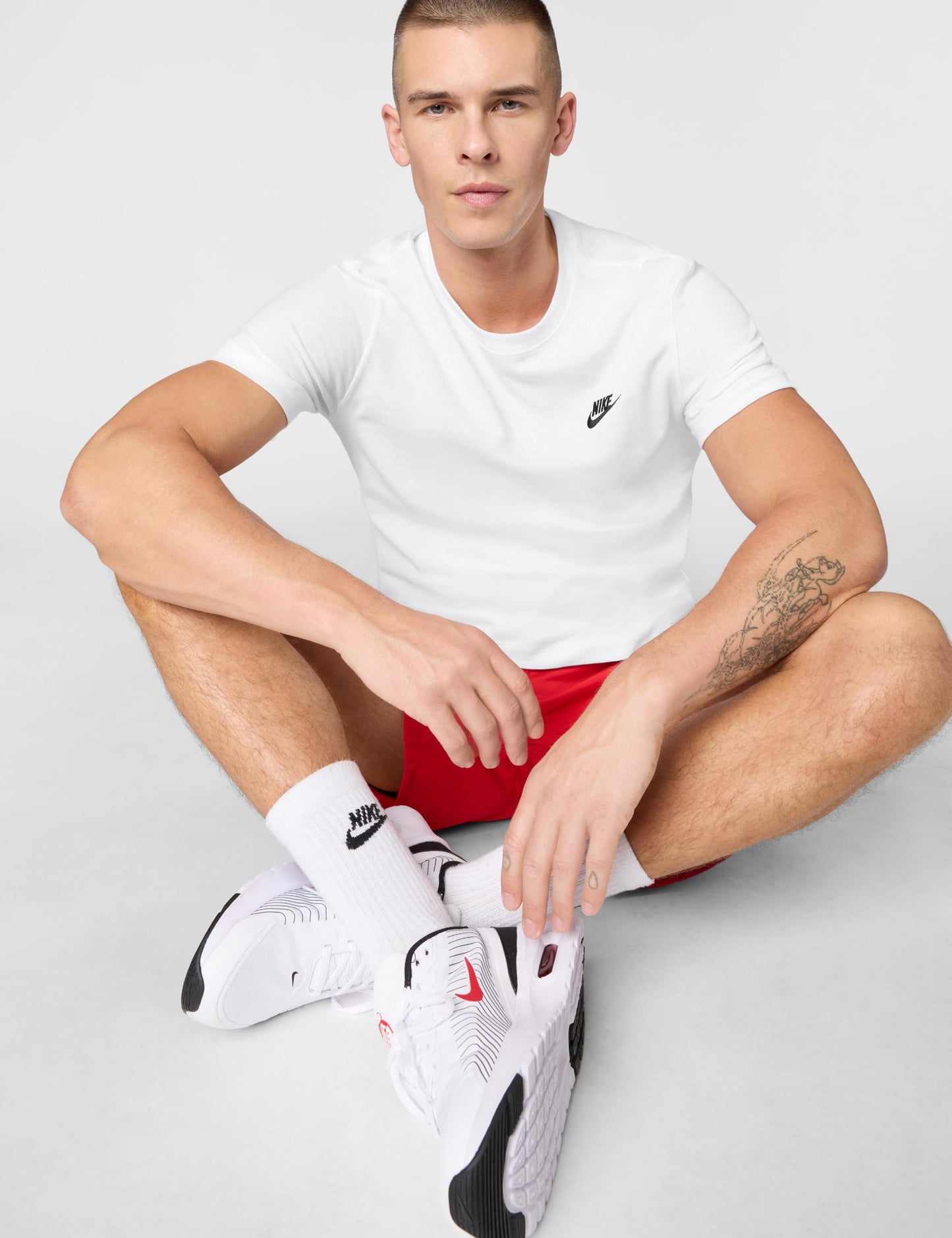 Nike Men's Sportswear Club T-Shirt, White/Black, XL Tall - Medaid International