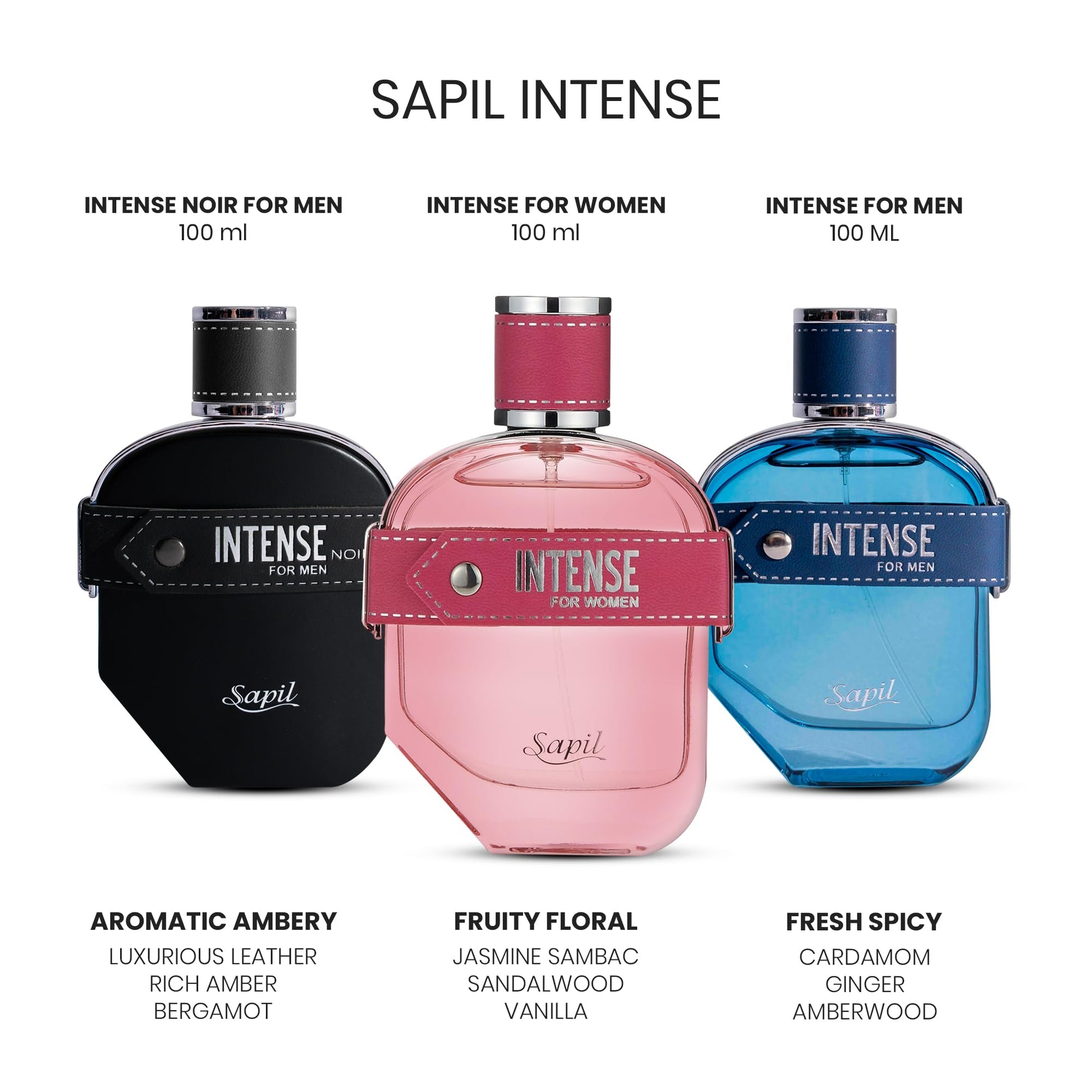 Sapil Intense Eau de Parfum for Women | Captivating Floral Fragrance with Tuberose, Jasmine Sambac & Sandalwood | Long-Lasting Perfume for All-Day Freshness | Elegant Scent for Every Occasion & Mood - Medaid International