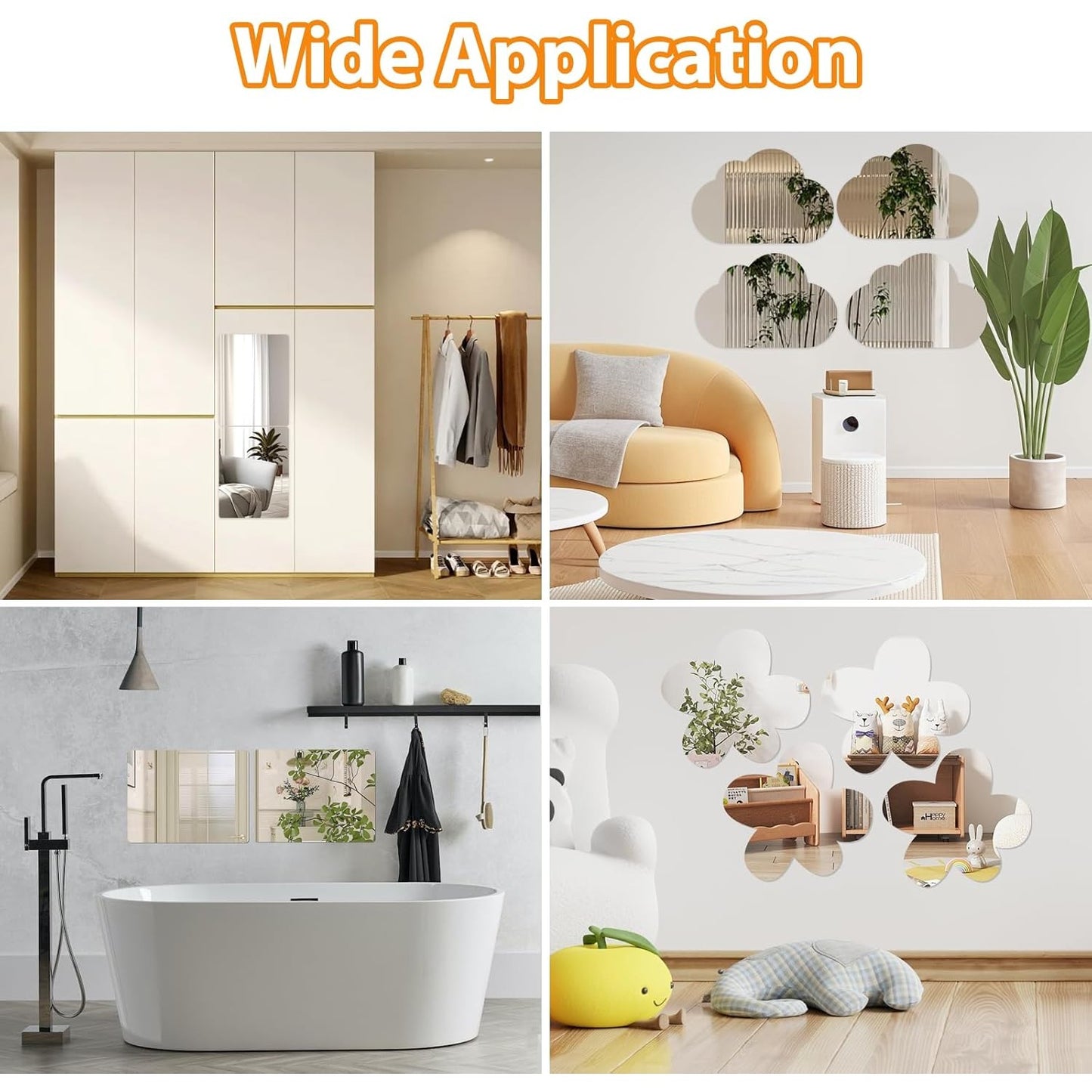 Wall Sticking Acrylic Mirror