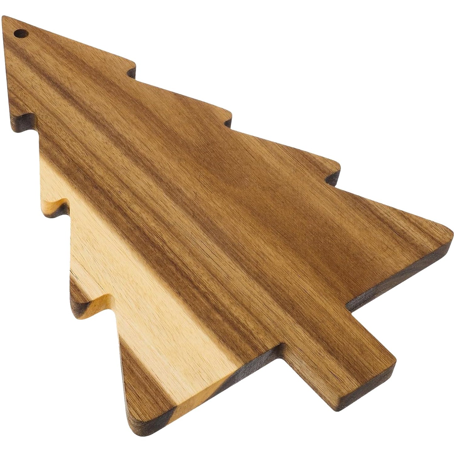 CARMELIT Wooden Christmas Tree Charcuterie Board Xmas Cutting Board Fruit Tray Holiday Cheese Board Xmas Tree Sushi Serving Tray Dessert Candy Dish - Medaid International