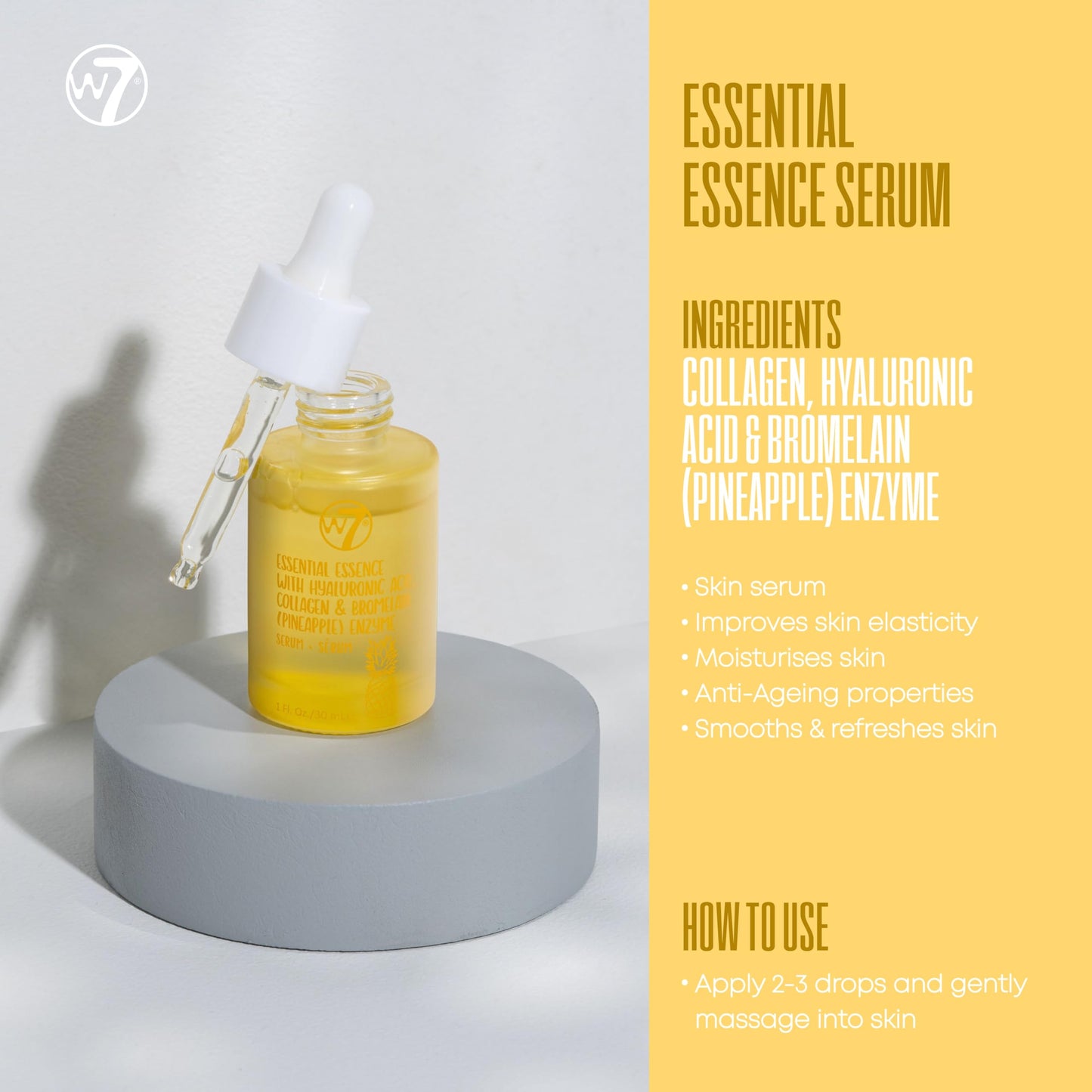 W7 Skin Refresh Skincare Set | Face Cleanser, Toner, Serum & Moisturizer | Hydrating & Glow Boosting Routine | Full Size, Long Lasting Products to Use at Home - Medaid International