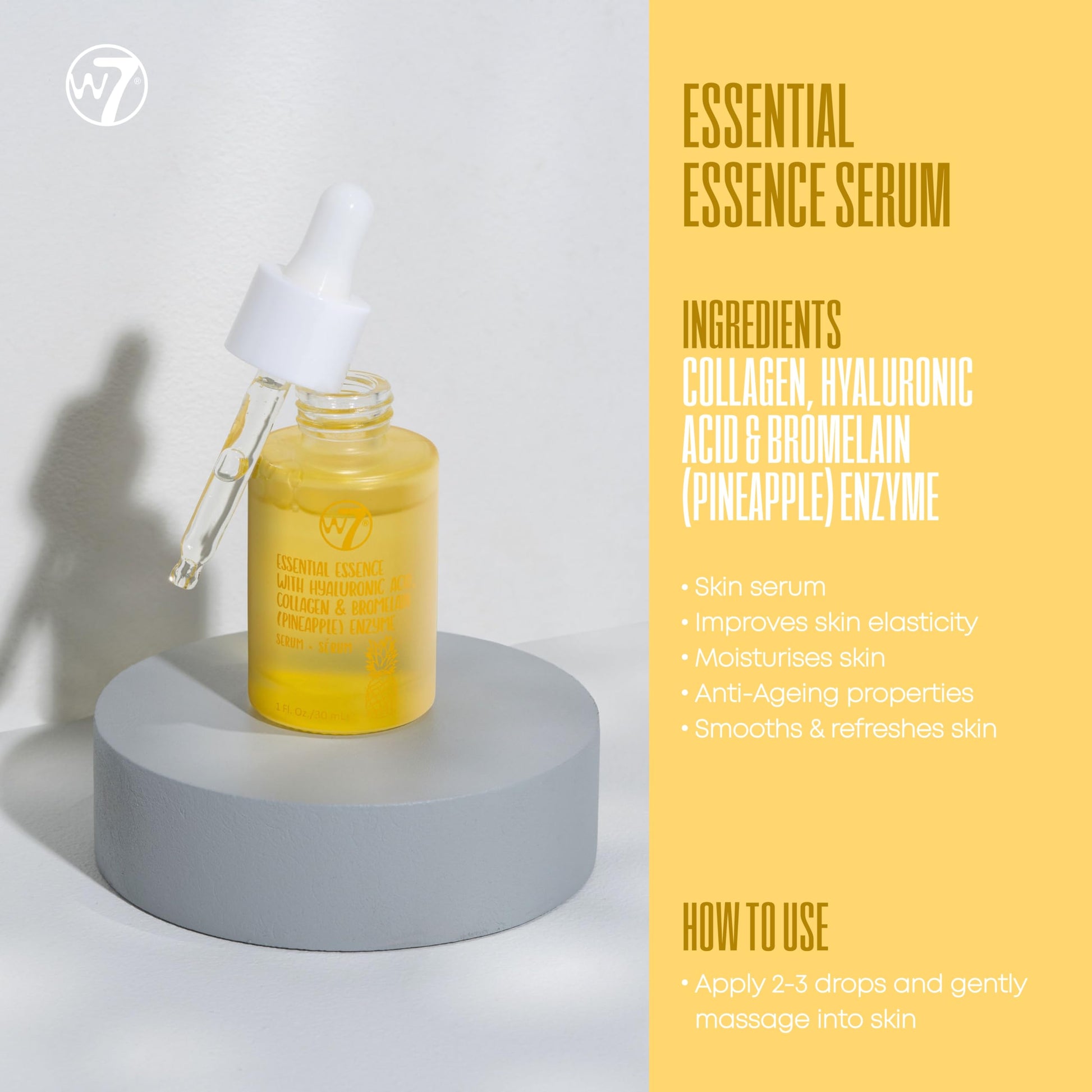 W7 Skin Refresh Skincare Set | Face Cleanser, Toner, Serum & Moisturizer | Hydrating & Glow Boosting Routine | Full Size, Long Lasting Products to Use at Home - Medaid International