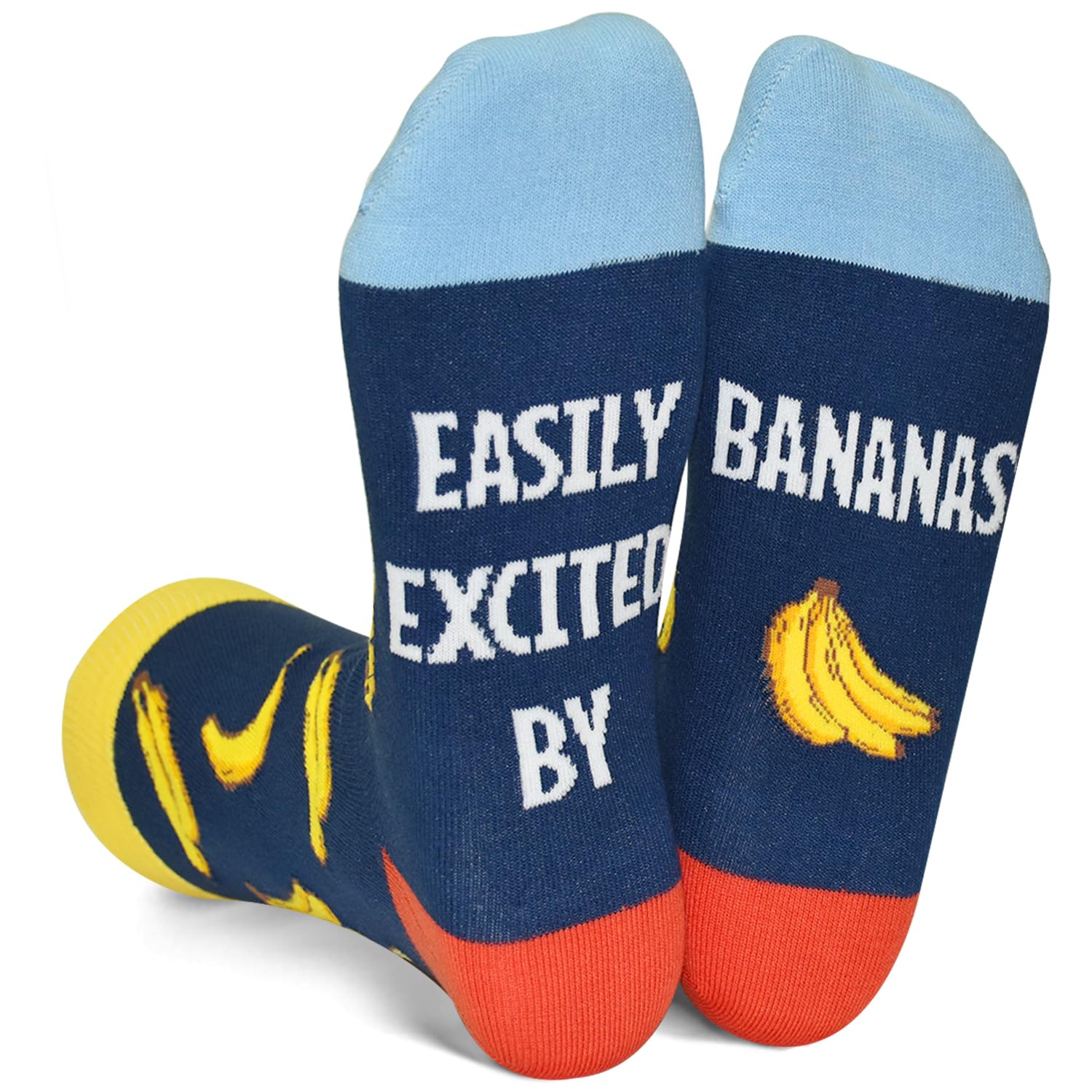 Funny Banana Socks Novelty Holiday Gifts Crazy Banana Fruit Socks for Men Women Teens - Medaid International