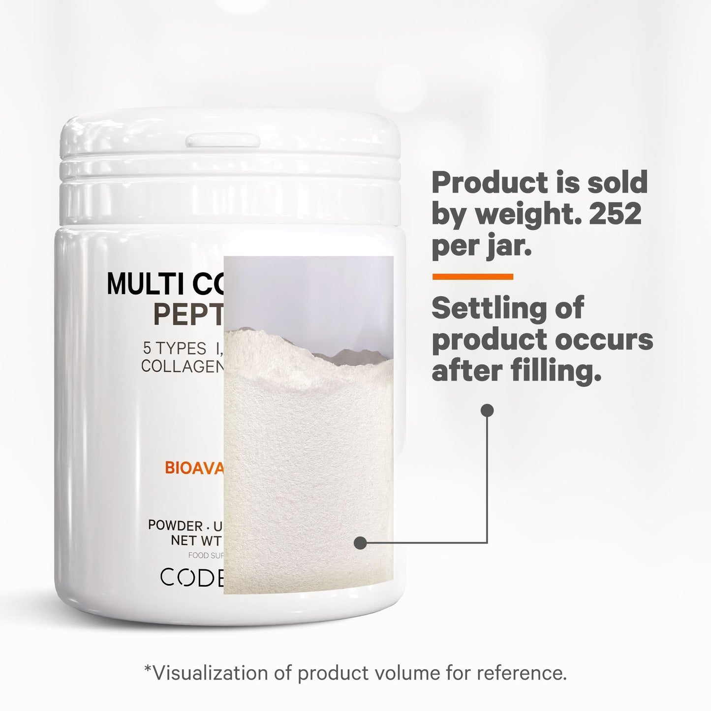 Codeage Multi Collagen Protein Powder Peptides, 1-Month Supply, Hydrolyzed, Type I, II, III, V, X Grass Fed All in One Super Bone Broth Collagen Supplement, Non-GMO, 252 Grams - Medaid International