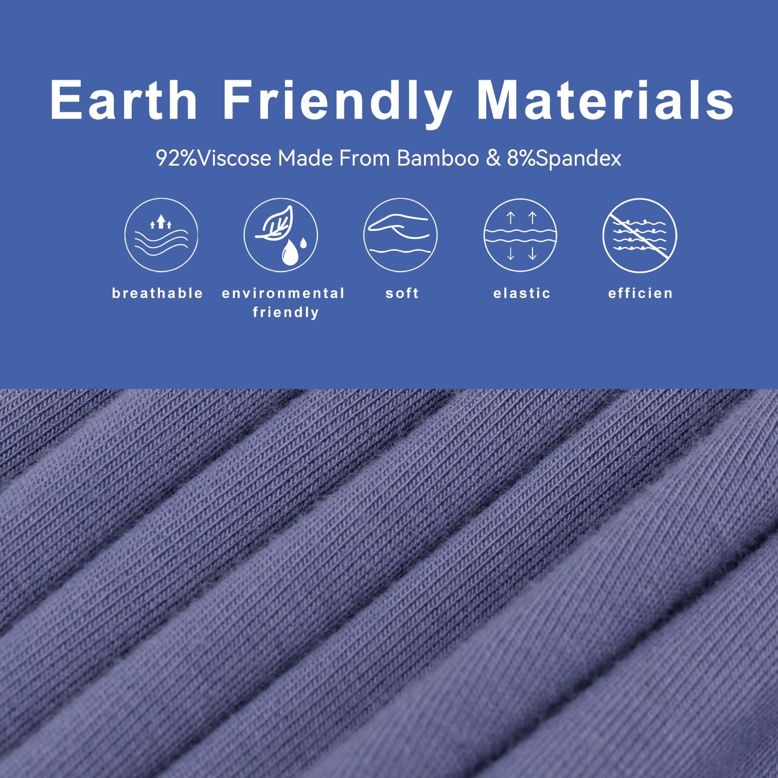 BAMBOO COOL Men's Boxer Shorts,Breathable knit Boxers Underwear,Relaxed Fit Stretch Boxers 4 Pack - Medaid International