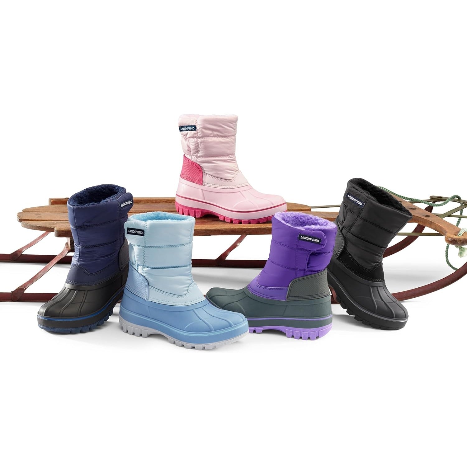 Lands' End Flurry Max Waterproof Kids Snow Boots Girls Boys