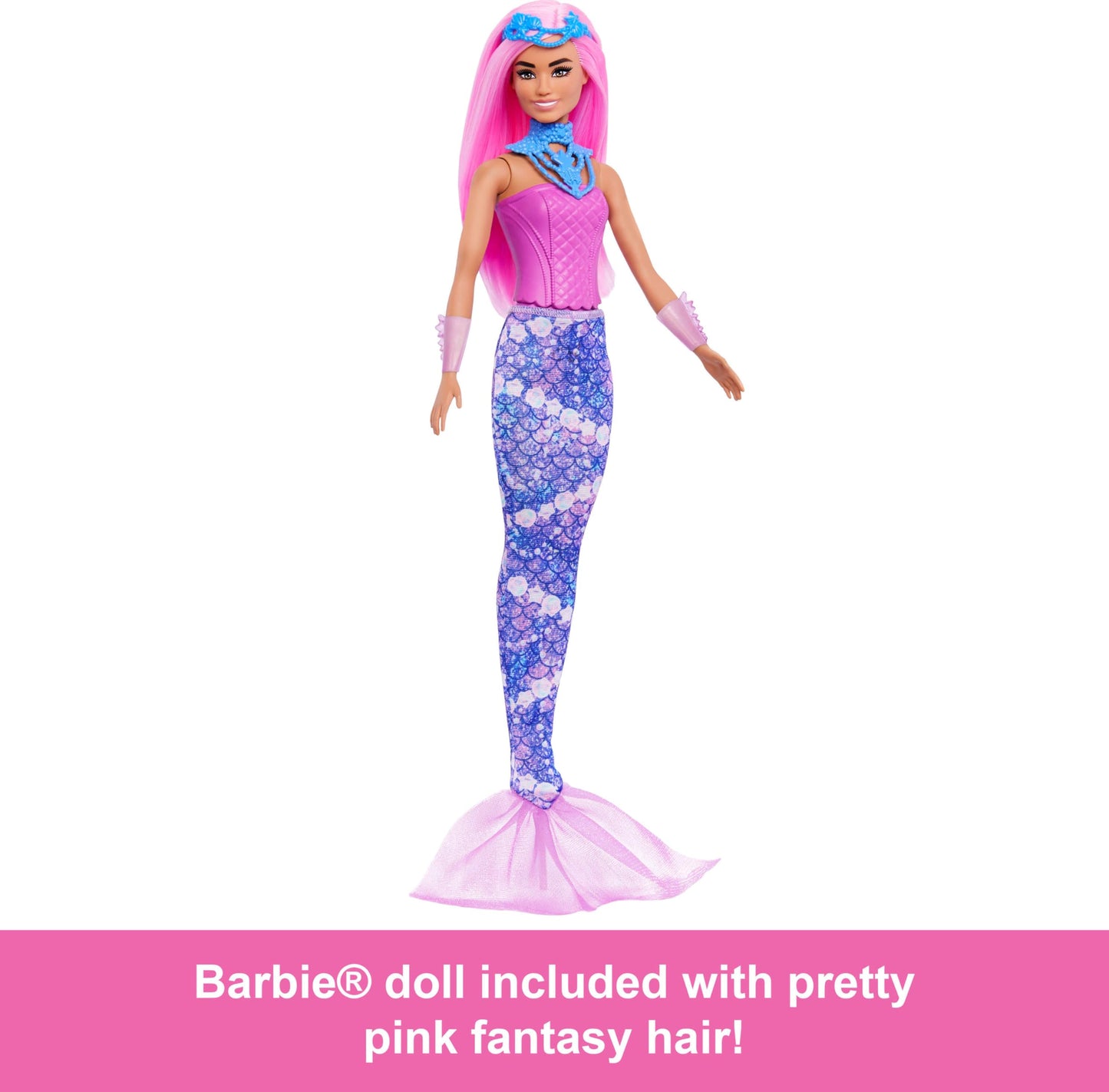 Barbie Advent Calendar with Doll & 24 Surprise Toy Accessories Including Unicorn & Pets, Transform Fashion Doll into Mermaid, Fairy & More - Medaid International