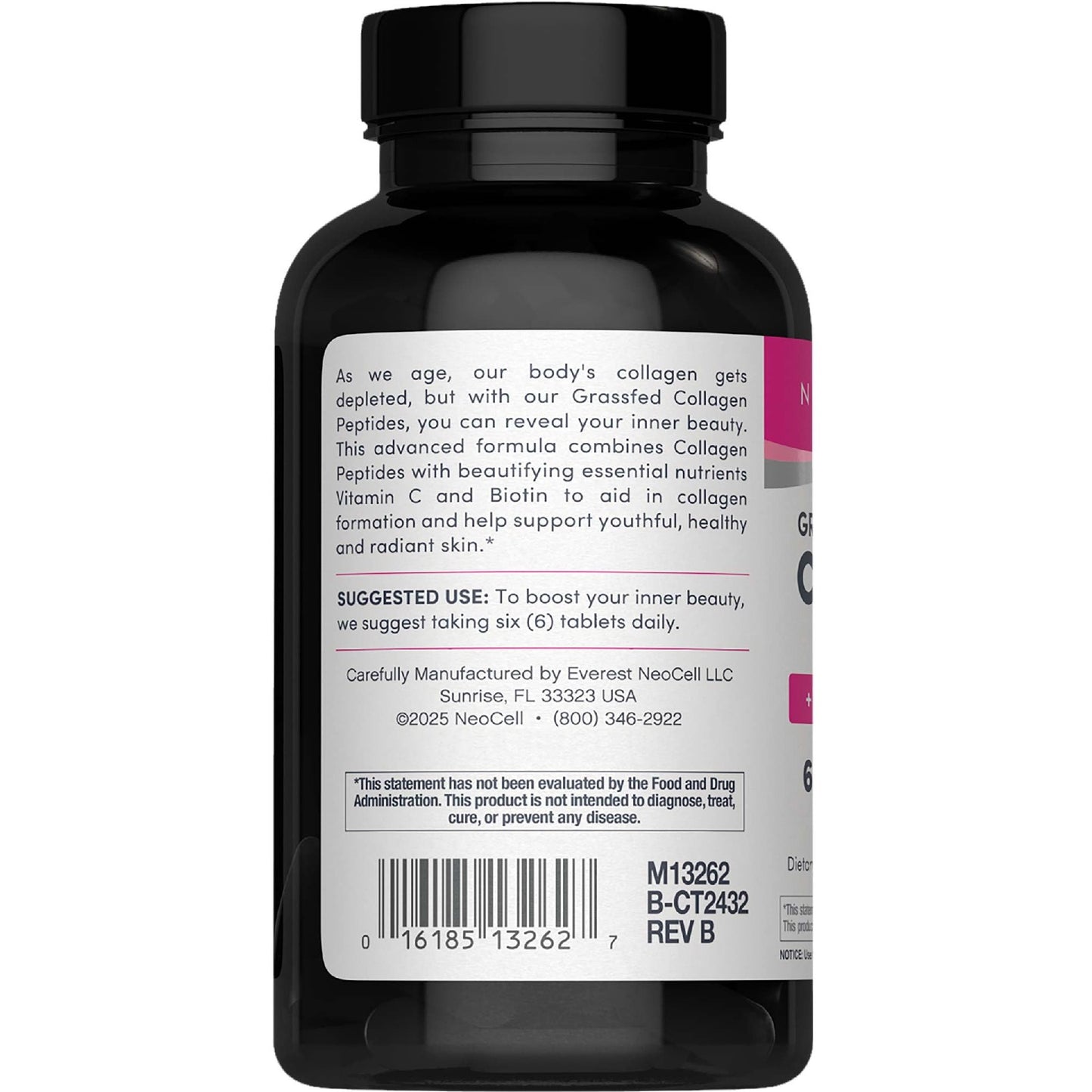 NeoCell Super Collagen With Vitamin C and Biotin, Skin, Hair and Nails Supplement, Includes Antioxidants, Tablet, 270 Count, 1 Bottle - Medaid International