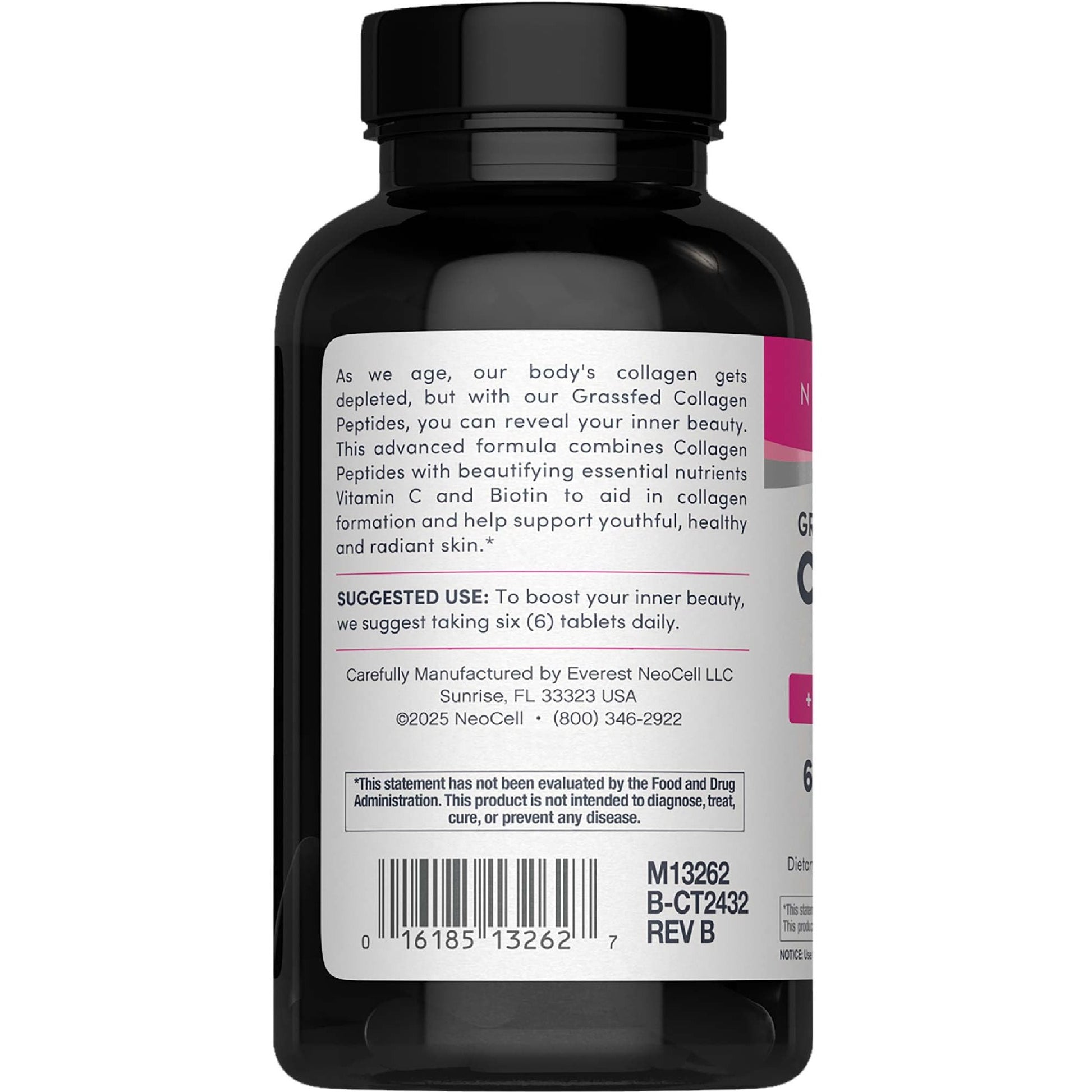 NeoCell Super Collagen With Vitamin C and Biotin, Skin, Hair and Nails Supplement, Includes Antioxidants, Tablet, 270 Count, 1 Bottle - Medaid International