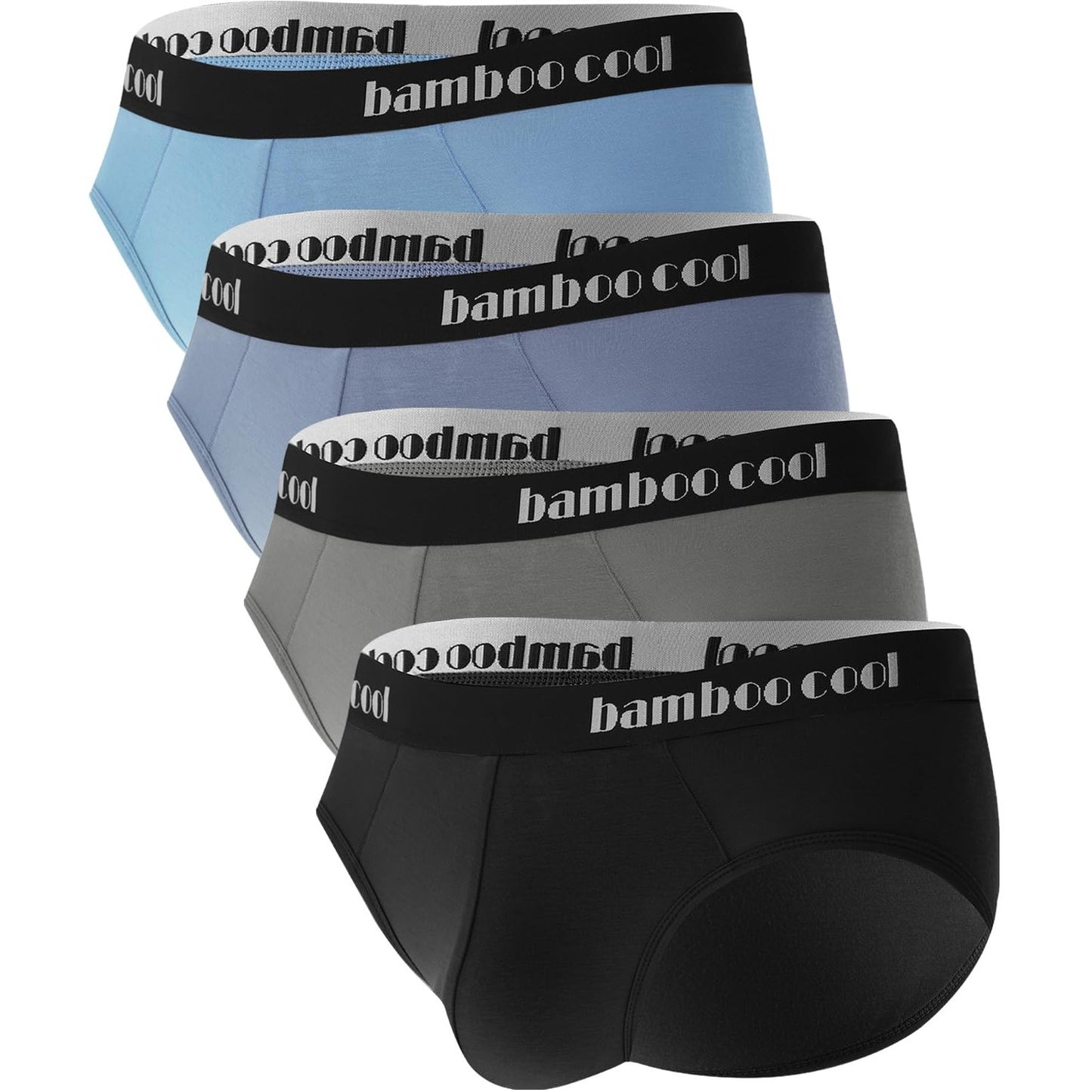 BAMBOO COOL Men's Underwear Briefs Soft Breathable Briefs Underwear Contour Pouch No Fly Men's Briefs - Medaid International