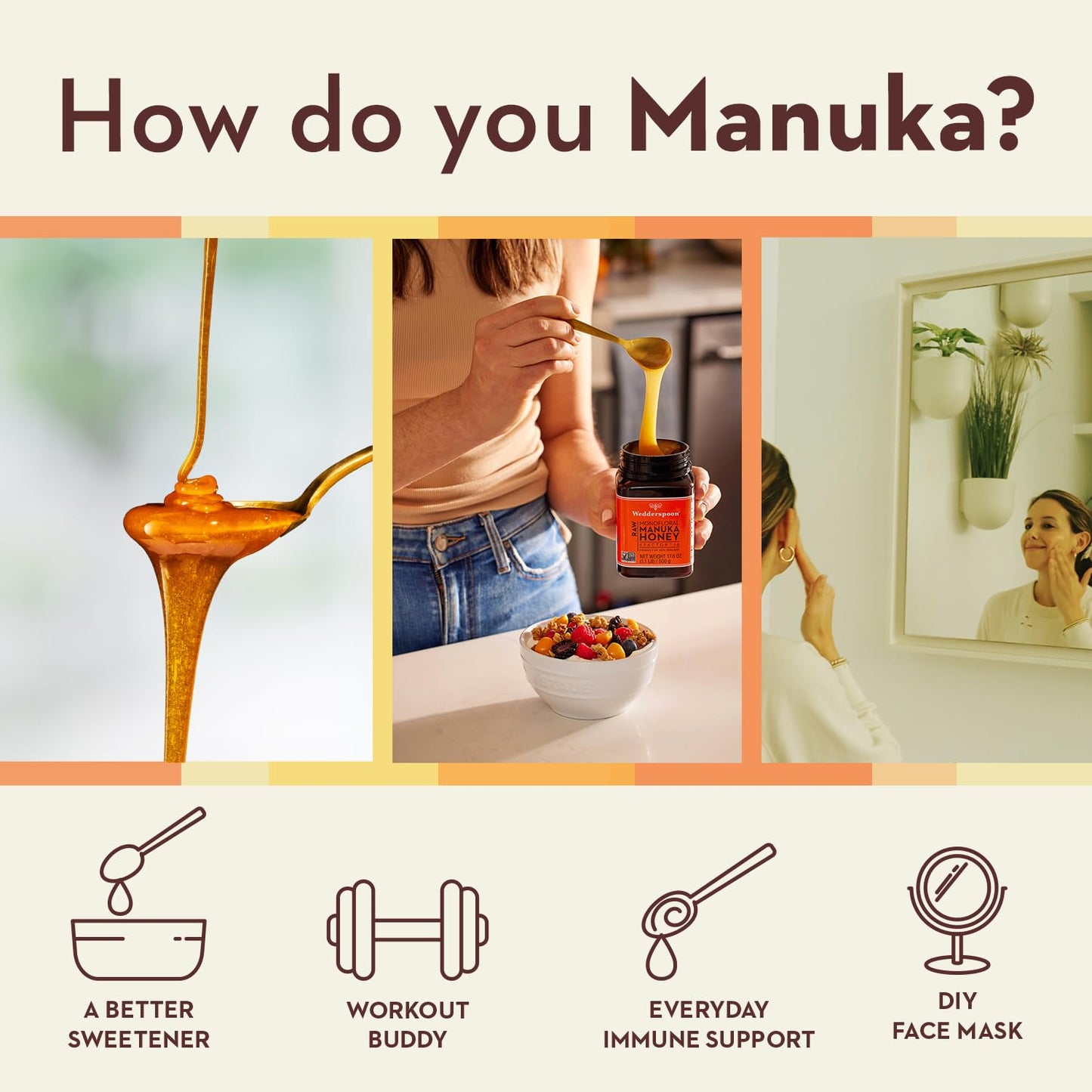 Wedderspoon Raw Premium Manuka Honey, 1100+ MGO, 8.8 Oz, Unpasteurized New Zealand Honey, From Our Hives to Your Home - Medaid International