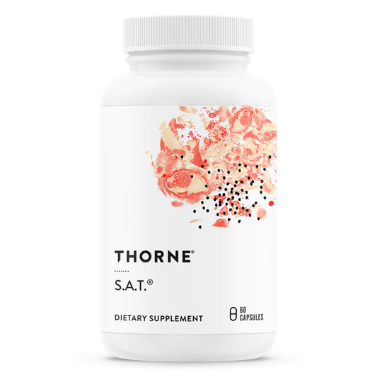 THORNE - S.A.T. - Milk Thistle Complex with Silymarin, Artichoke, and Turmeric Extracts for Liver Support* - Soy, Gluten & Dairy Free - 60 Capsules - Medaid International