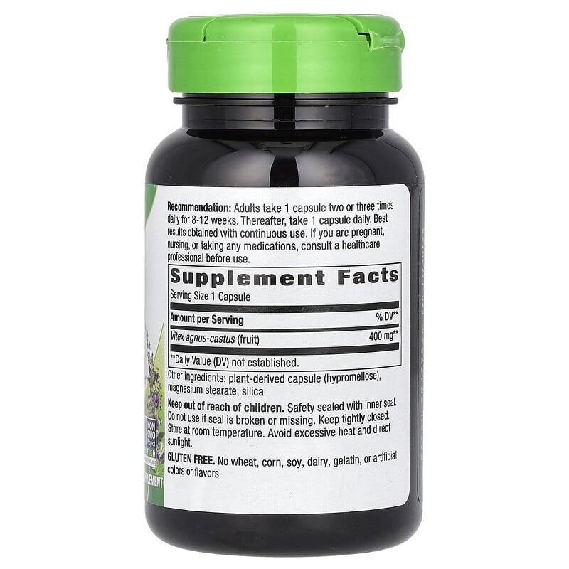 Nature's Way, Vitex Fruit, 400 mg, 100 Vegan Capsules - Medaid International
