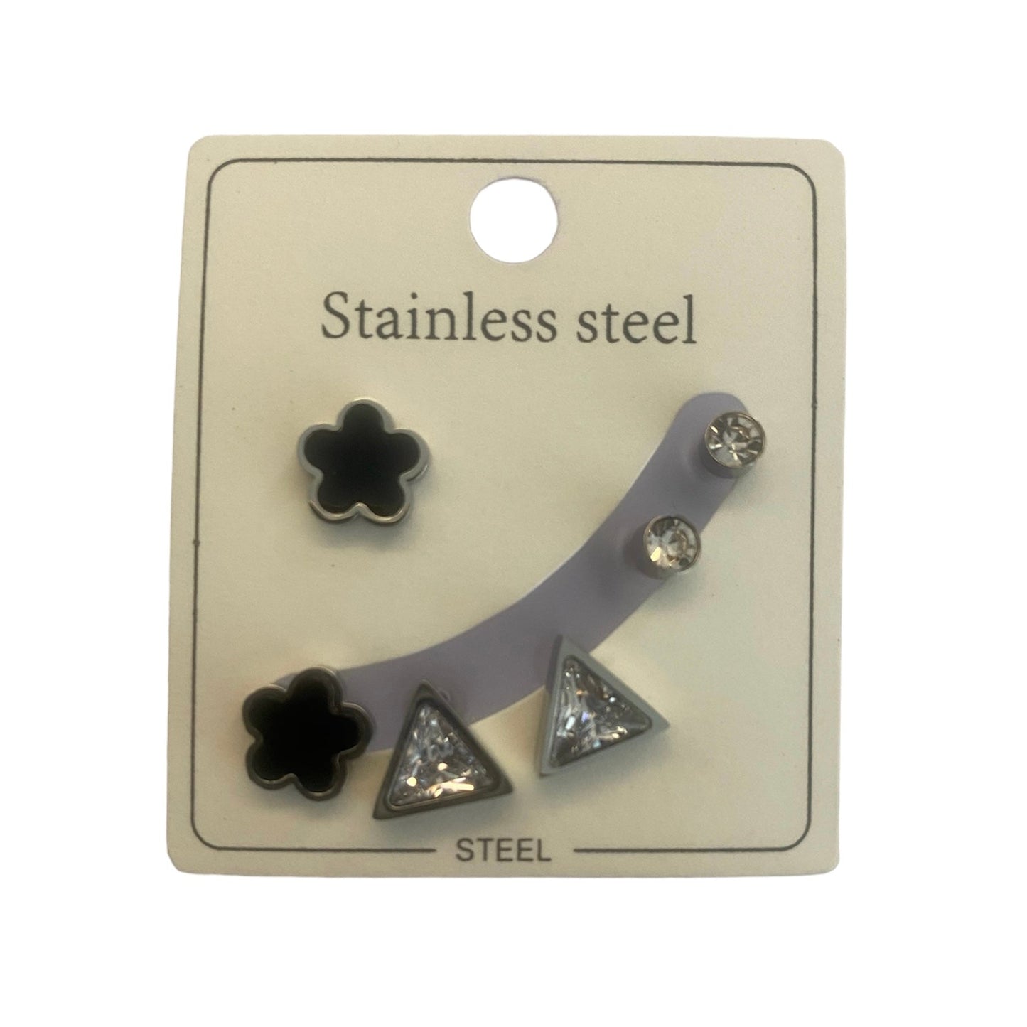 Floral triangles earrings accessory #4046 - Medaid International