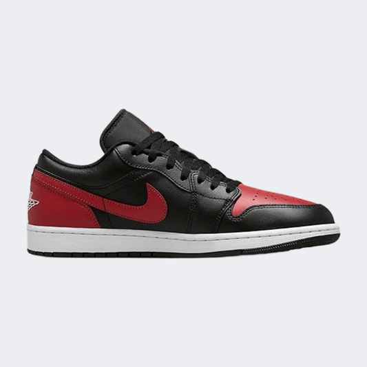 Nike Air Jordan 1 Low Men Lifestyle Shoes Black/Red - Medaid International