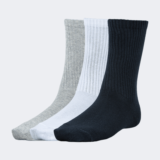 Top Ten Soft Unisex Lifestyle Socks Black/White/Grey - Medaid International