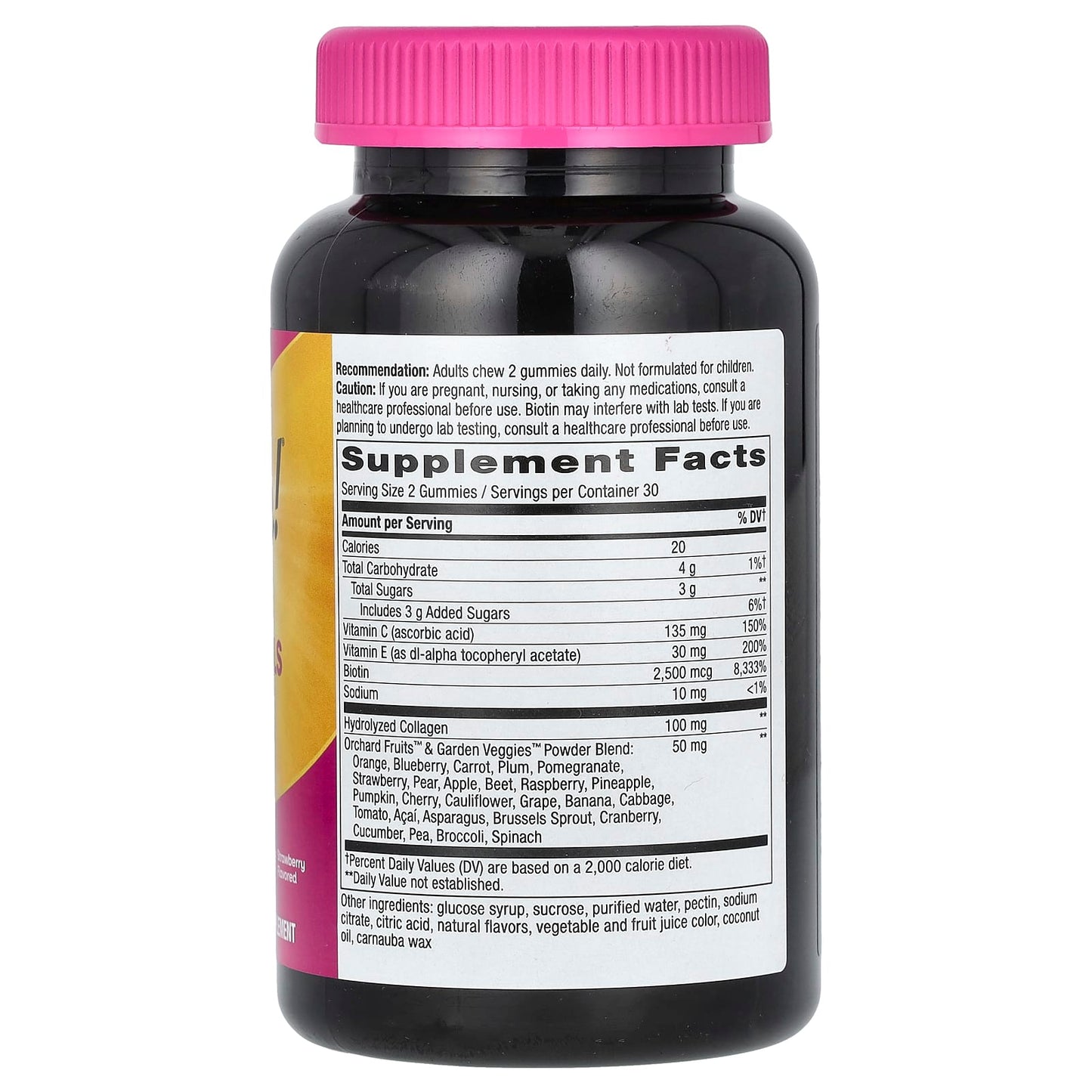 Nature's Way, Alive! Hair, Skin & Nails Gummies, Strawberry, 60 Gummies - Medaid International