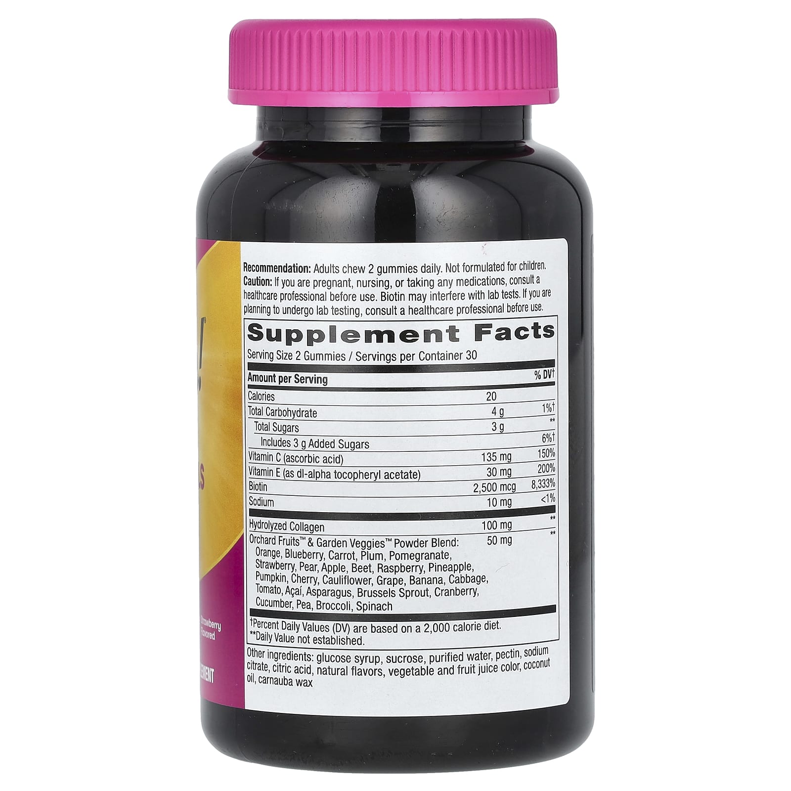 Nature's Way, Alive! Hair, Skin & Nails Gummies, Strawberry, 60 Gummies - Medaid International