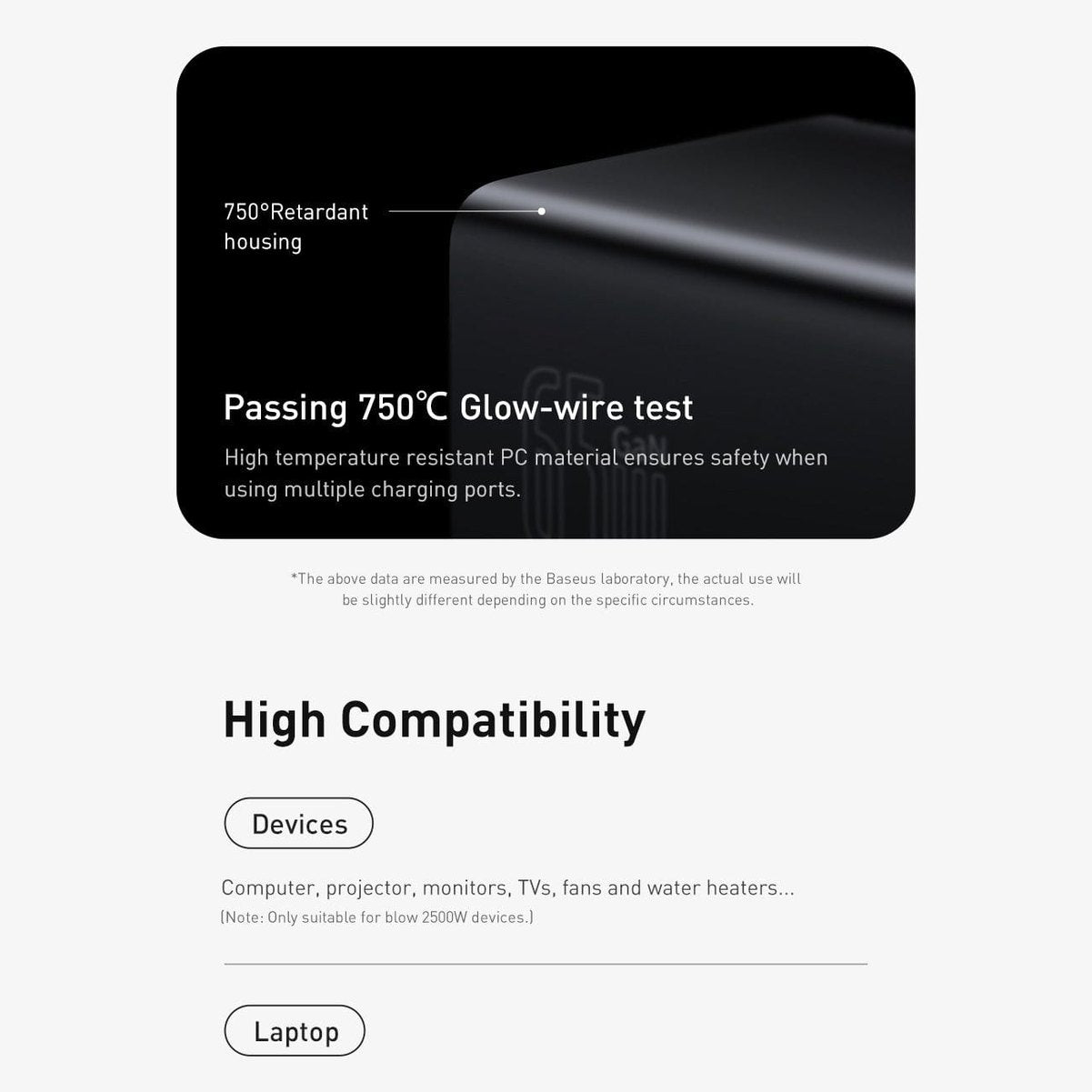 BASEUS DESKTOP POWER STRIP 65W  EA1080 - Medaid International