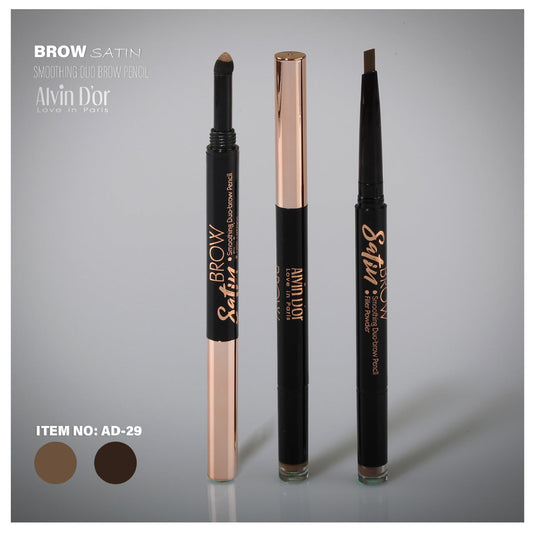 Alvin D'Or Ad-29 Brow Satin Smoothing Duo-Brow Pencil - Medaid