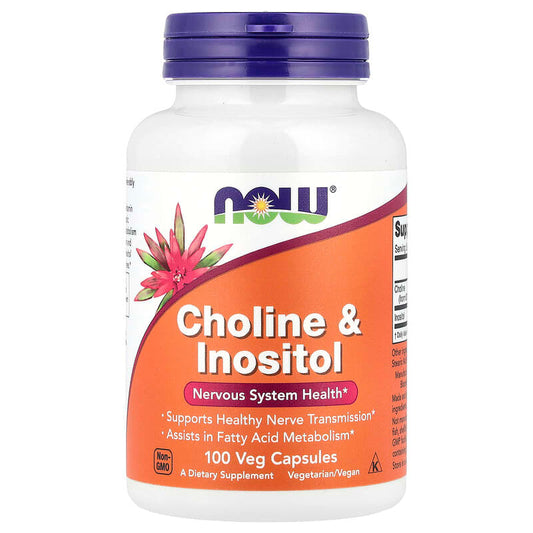 NOW Foods, Choline & Inositol, 100 Veg Capsules - Medaid International