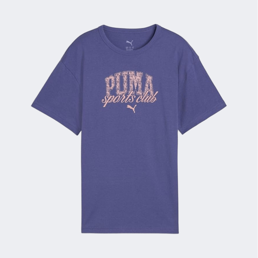 Puma Class Girls Lifestyle T-Shirt Blue Crystal - Medaid International