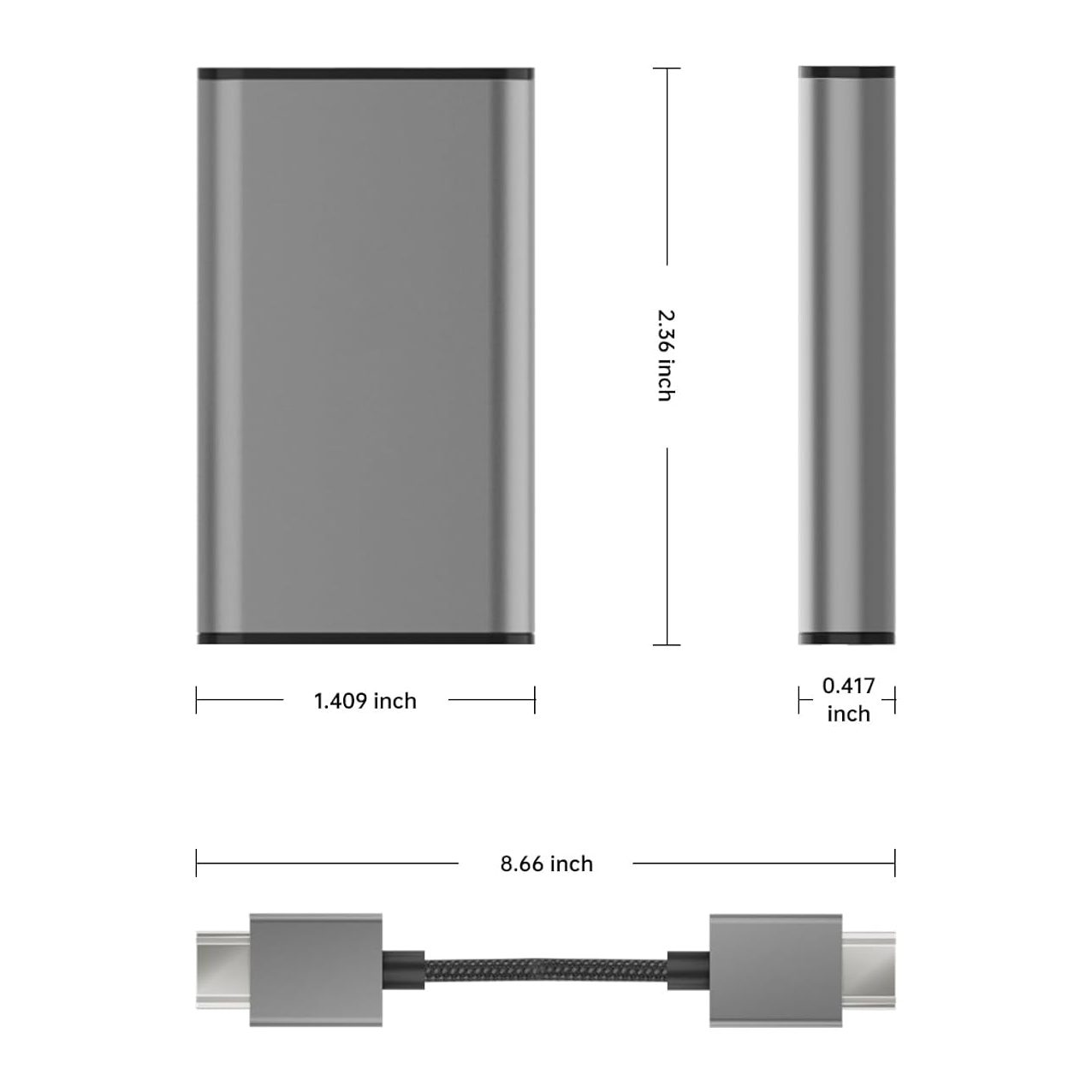HDMI to Type-C and charging adapter for AR Glasses - Medaid International