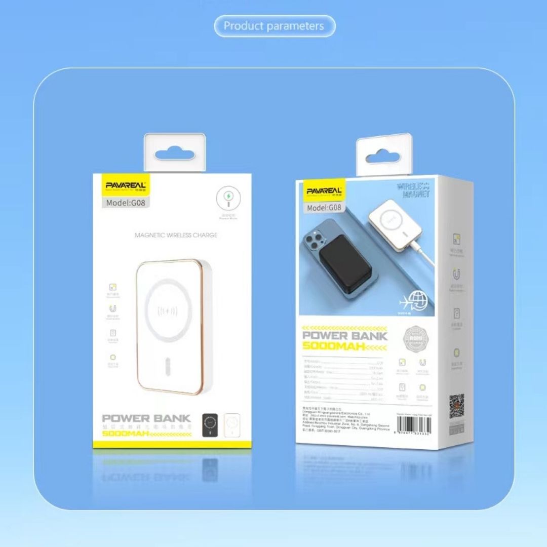 Wireless Power Bank (5000 mAh) - PAVAREL