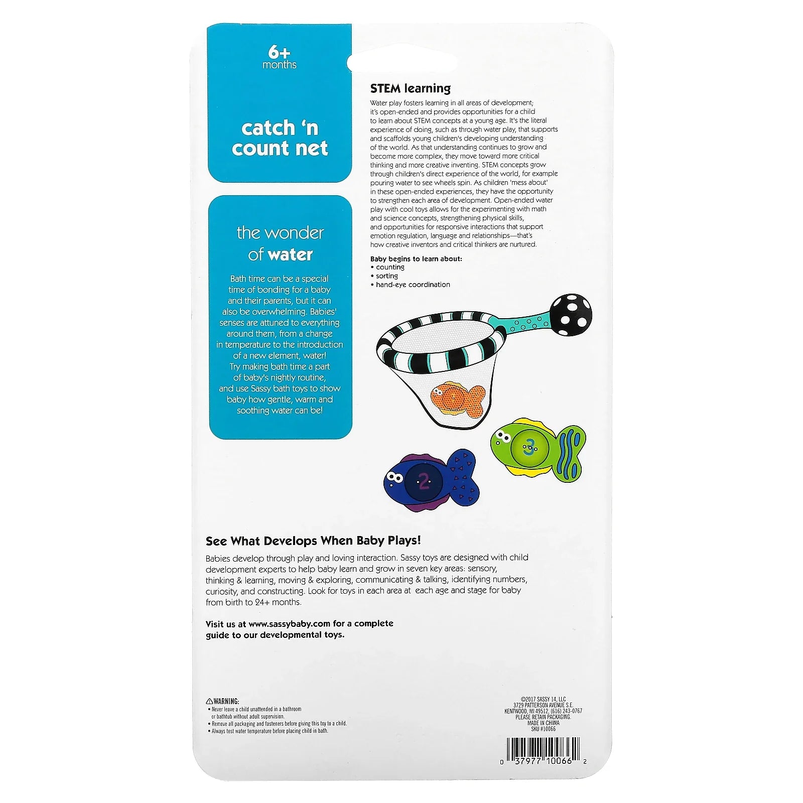 SASSY Catch n' count net 4 piece set 10066 - Medaid International