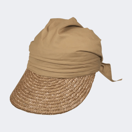 Stamion Visor Women Beach Hat Light Brown - Medaid International