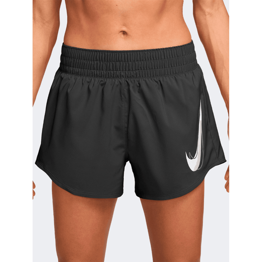 Nike One Swoosh Mid Rise Women Running Short Black - Medaid International