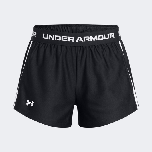 Under Armour Tech Play Up Girls Training Short Black/White - Medaid