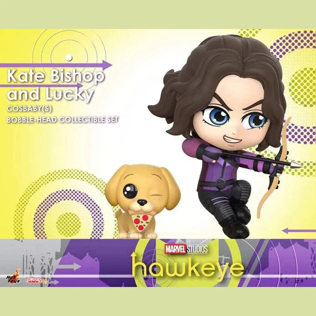 Marvel - Hot Toys Hawkeye Cosbaby Featuring Kate Bishop & Lucky