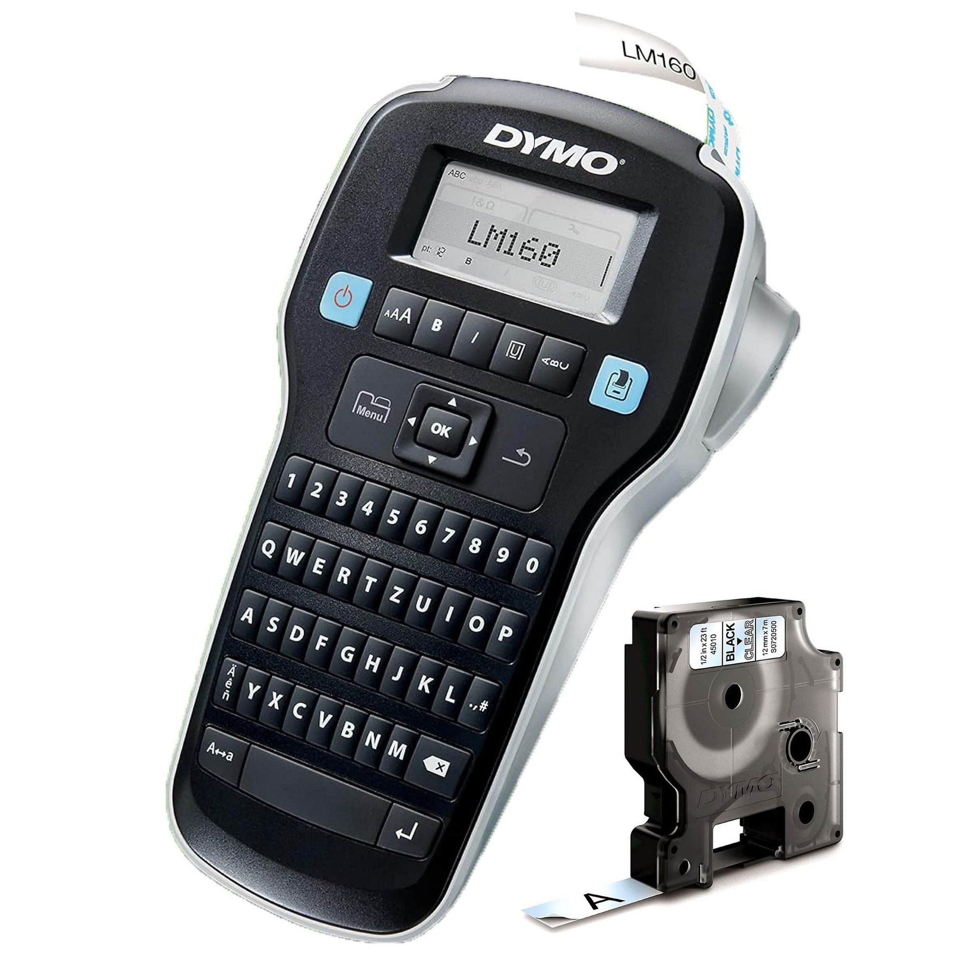 DYMO LabelManager 160 Portable Labelling Device, Labelling Device with QWERTZ Keyboard and Easy Text Editing, for D1 Labels in 6, 9 and 12 mm Widths - Medaid International