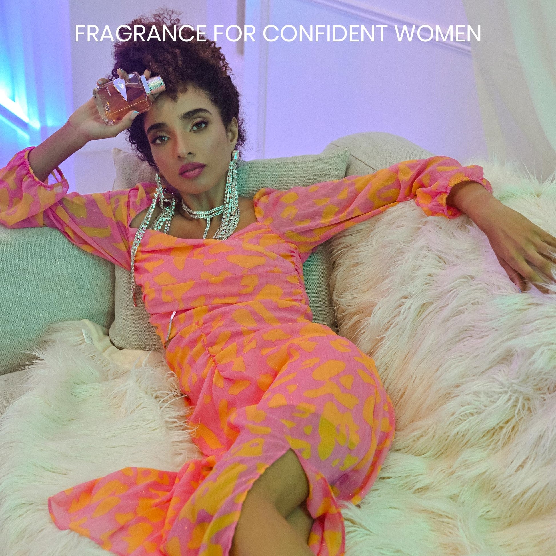 Sapil Rave Perfume for Women – Eau de Parfum, 3.4 Oz (100 ml) Dubai Perfume with Sweet Fruity Floral Scent (Plum, Iris, Saffron, Bulgarian Rose, Amber) – Arabic Parfum for Daily Wear & Gift - Medaid International