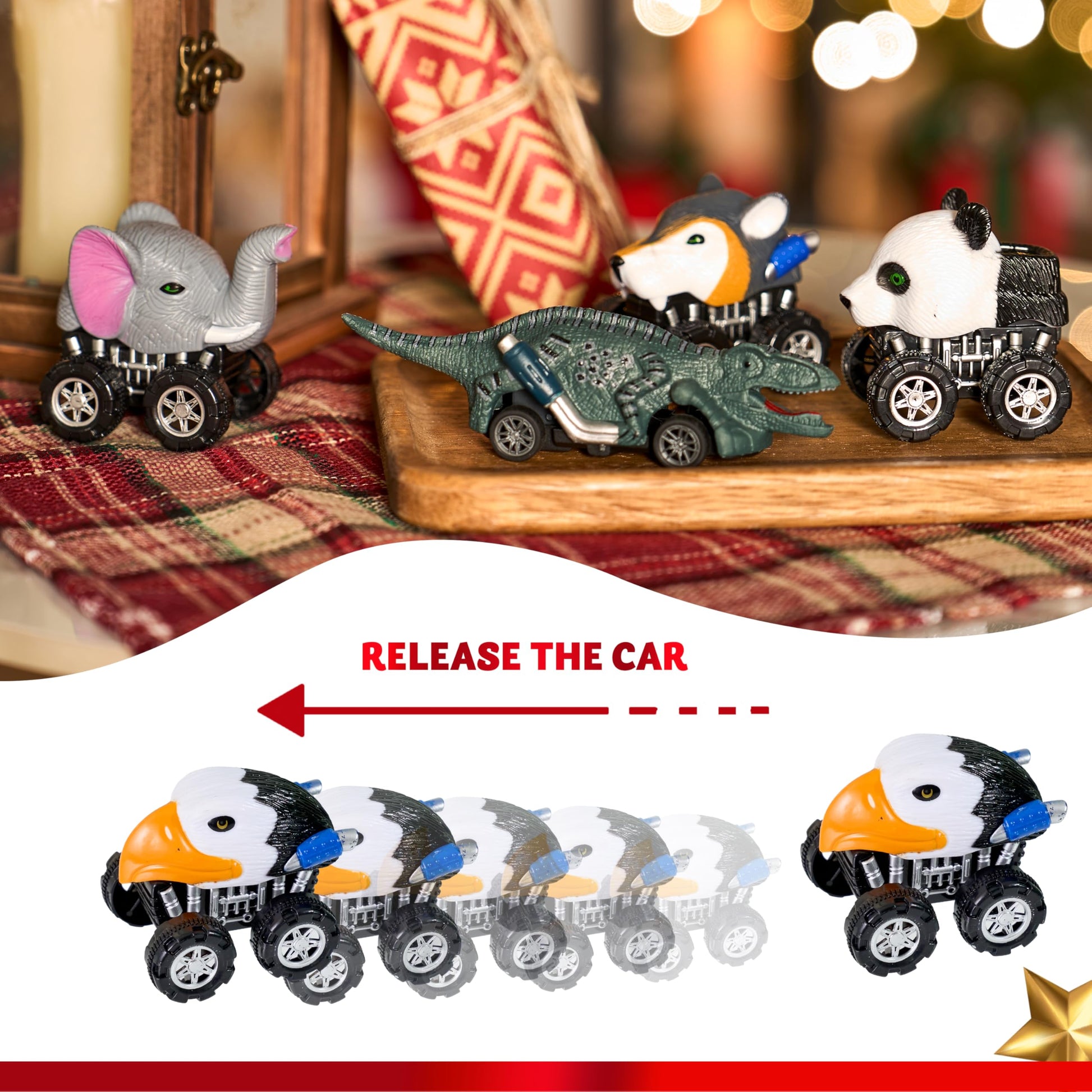 JOYIN 2025 Christmas Advent Calendar, 24 Days Countdown Calendar Toys with Monster Truck Toys, Christmas Party Favor Gifts, Xmas Countdown, Xmas Gift Classroom Prizes - Medaid International