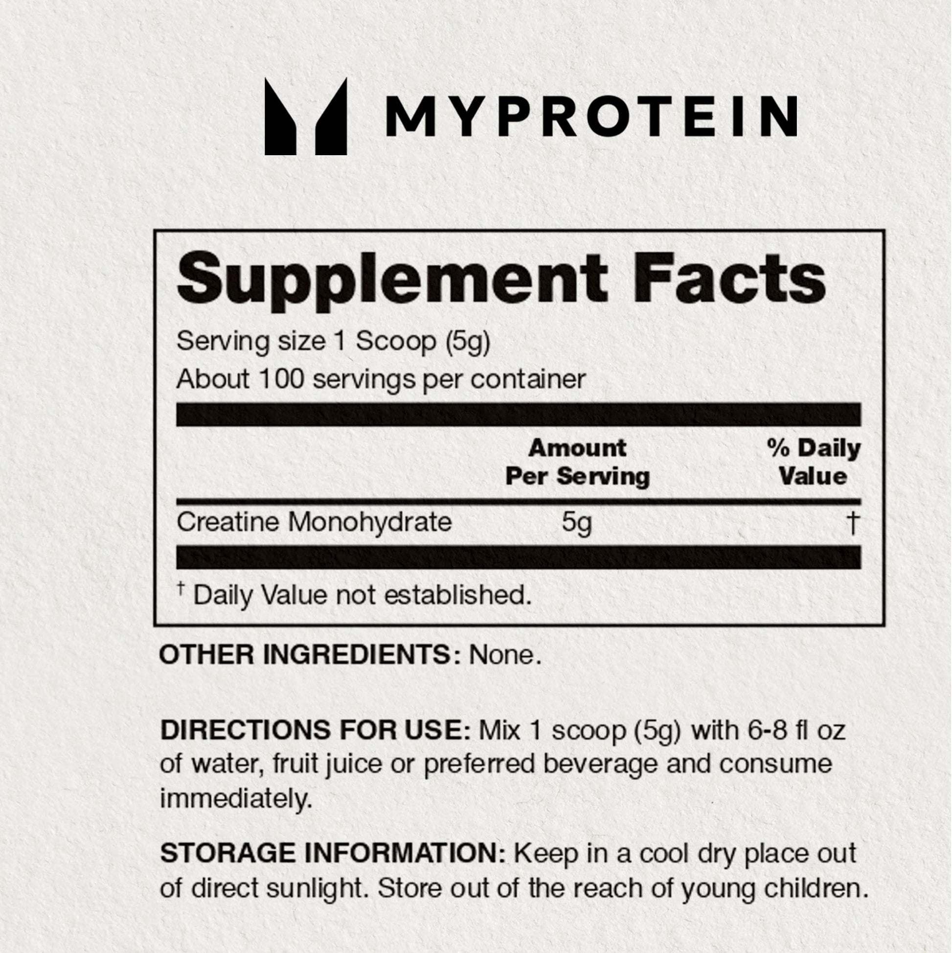 Myprotein Creatine Monohydrate Powder, 0.5 Lb (50 Servings) Pure Unflavored Creatine Powder, Post/Pre Workout Supplement for All Sports & Exercises - Medaid International
