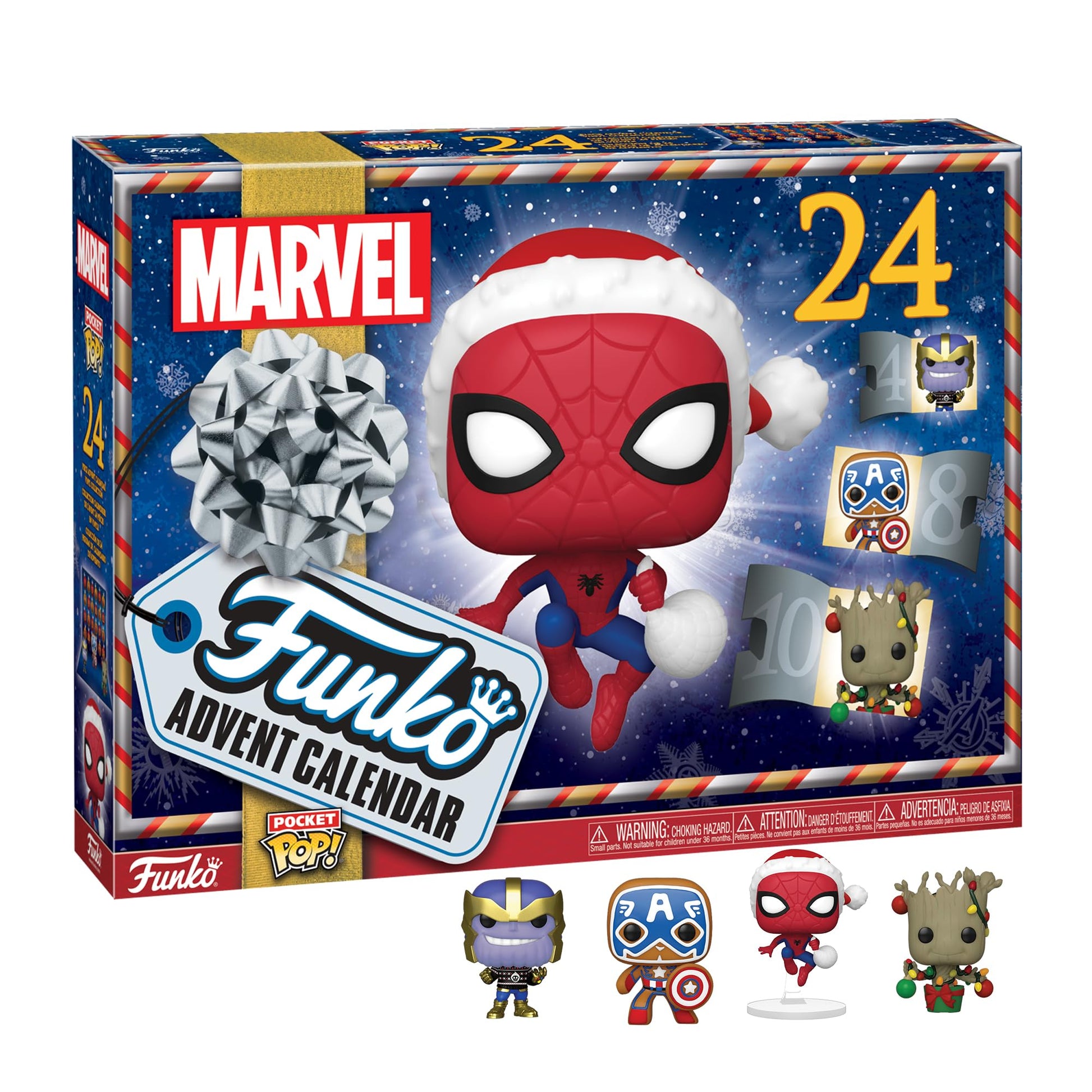 Funko Pop! Advent Calendar: Marvel - 24 Days of Surprises - Collectible Vinyl Mini Figures - Mystery Box - Gift Idea - Holiday Present for Girls, Boys & Kids - Christmas Countdown - Medaid International