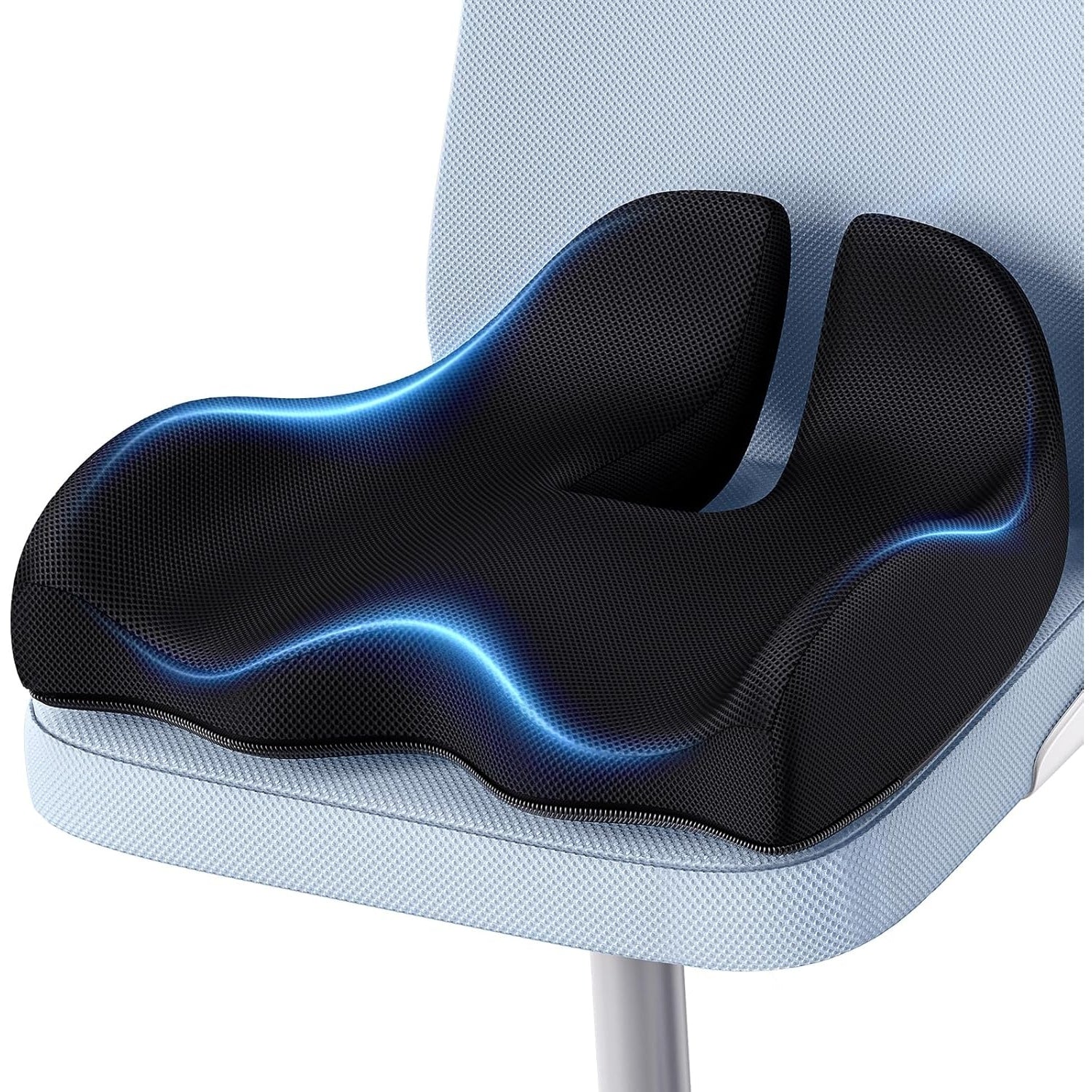 A-Pce Large Memory Foam Seat Cushion for Sciatica Relief and