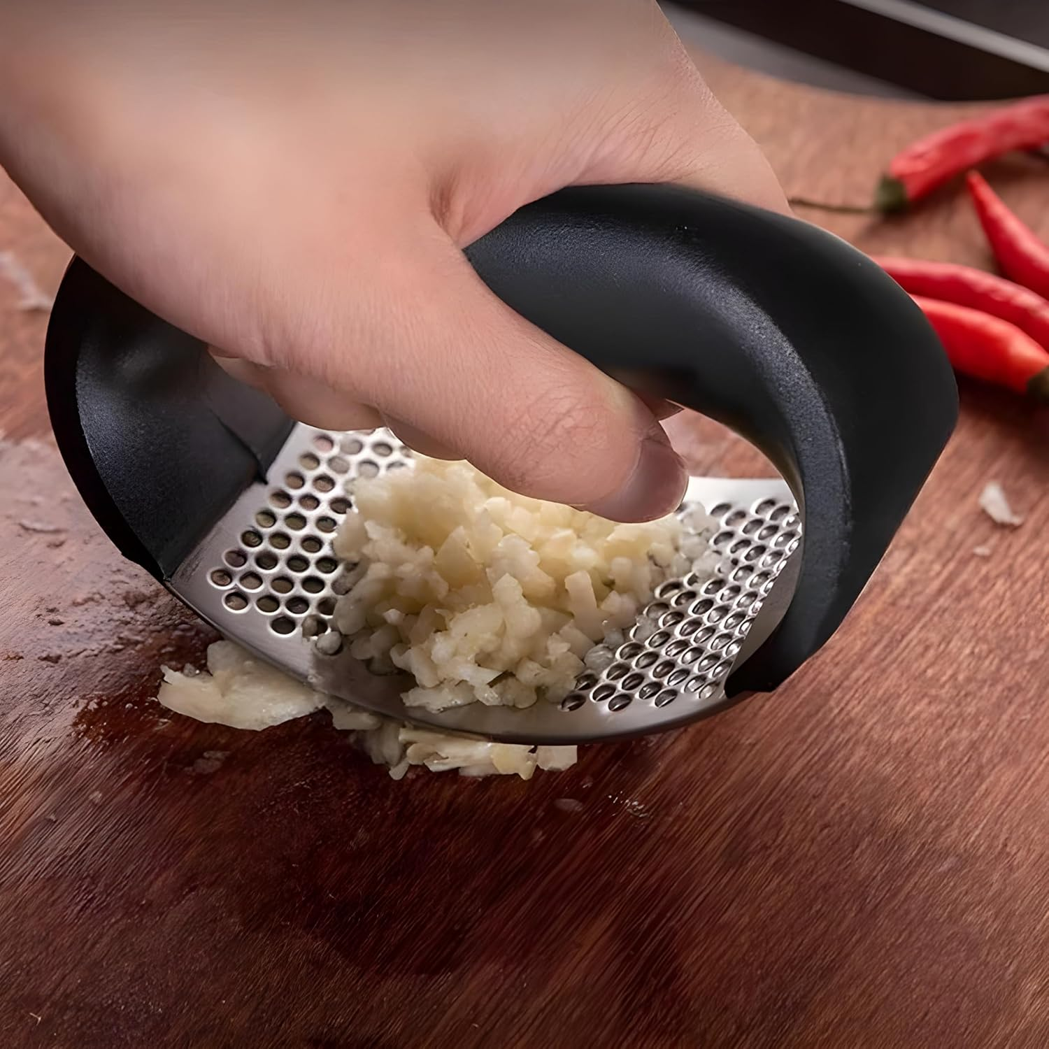 Garlic Press Garlic Crusher Kitchen Garlic Rocker | - Medaid International