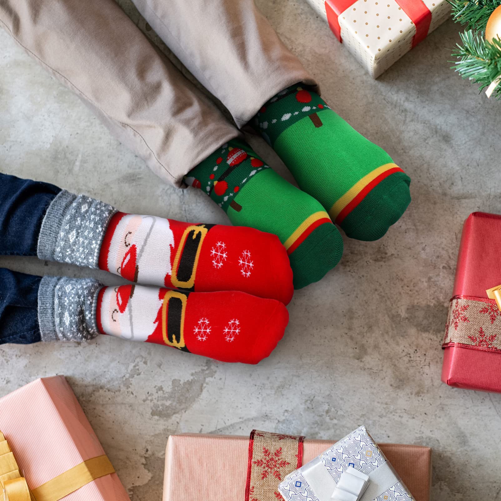 12 Pairs Women Christmas Socks Christmas Winter Warm Cozy Socks Adult Christmas Holiday Socks Cotton Christmas Cartoon Socks Xmas Warm Winter Socks- Christmas Advent Stocking In Box - Medaid International