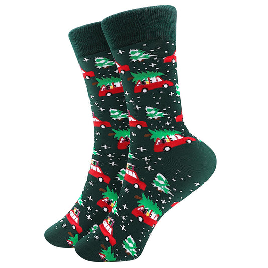 Funny Socks for Women Men Christmas Socks Fuzzy Cozy Novelty Dress Socks Festive Crew Socks Size 7.5-12 - Medaid International