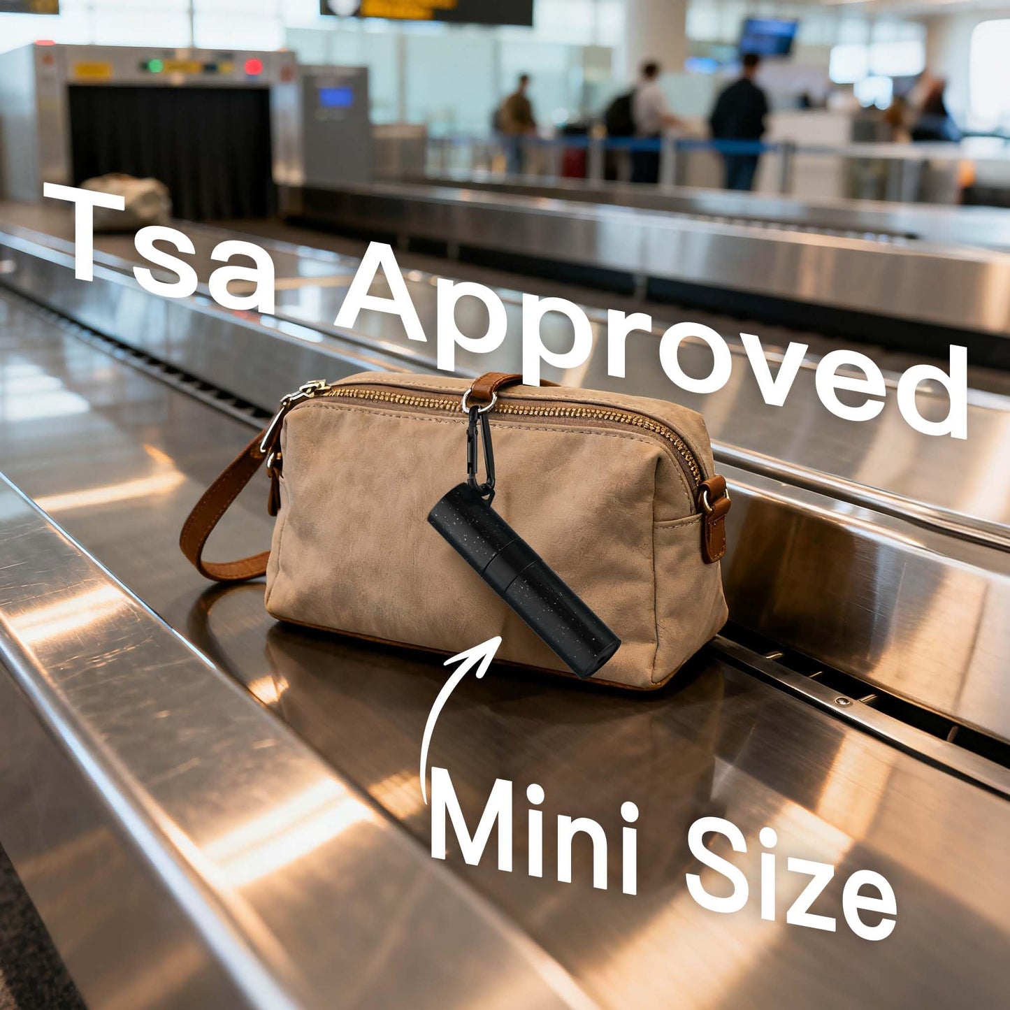 Lulupack Travel Perfume Bottle Refillable - Keychain Cologne Spray Atomizer Mini - Small Travel Size Sprayer Empty Refill Sample Container - Portable Fragrance Decant Dispenser for Men 8ml Black - Medaid International