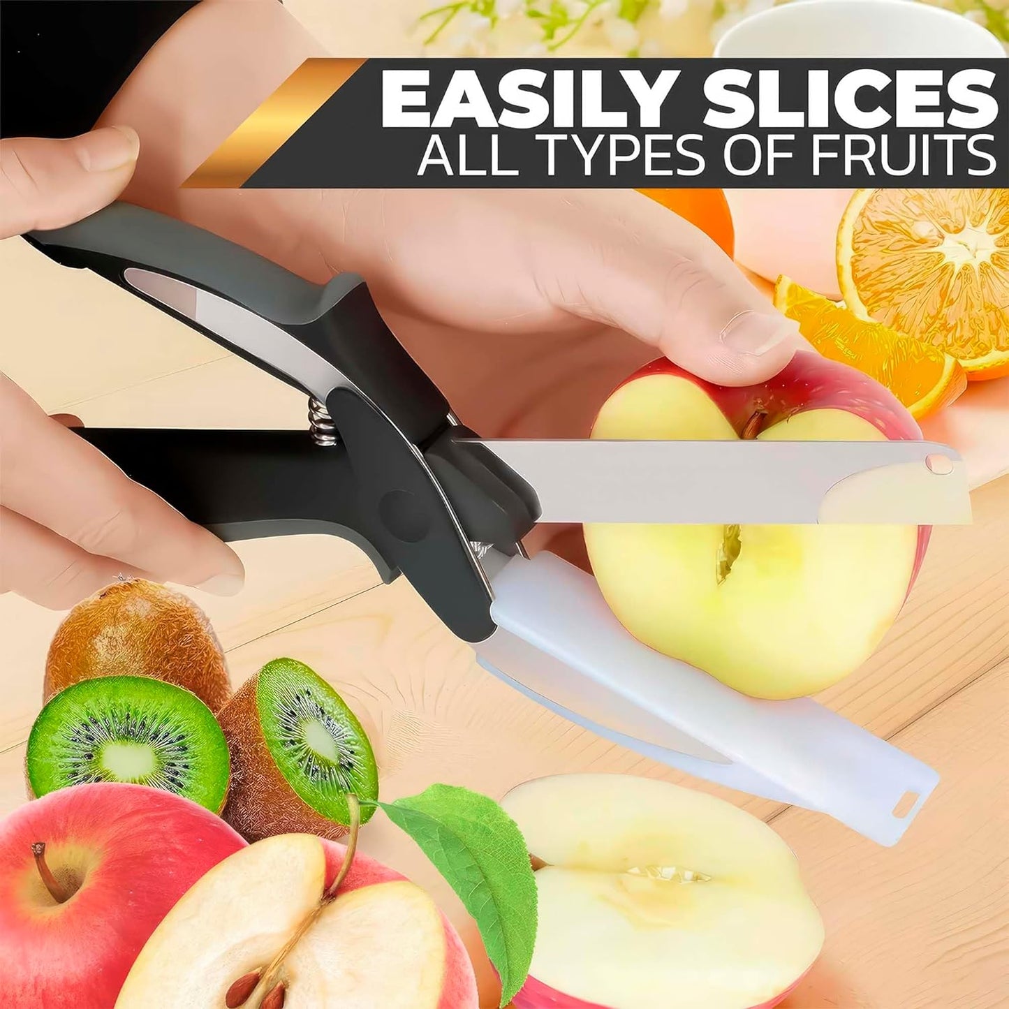 Scissors with Built-In Cutting Board
