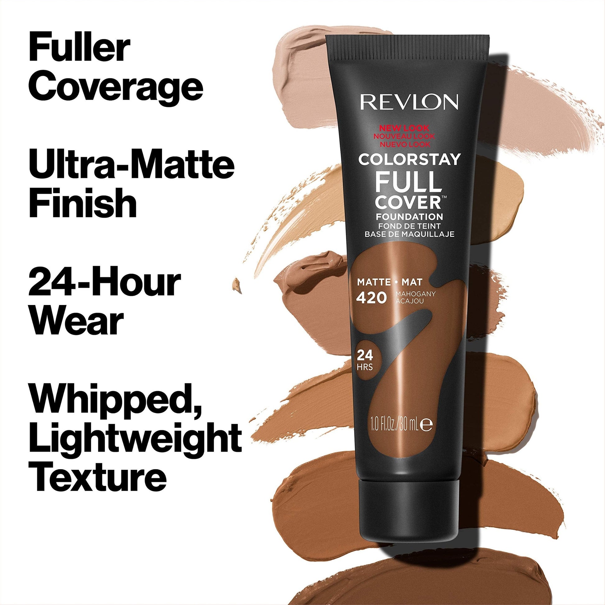 Revlon Liquid Foundation, ColorStay Face Makeup for Normal and Dry Skin, Longwear Full Coverage with Matte Finish, Oil Free, Natural Beige, 1.0 Fl Oz - Medaid International