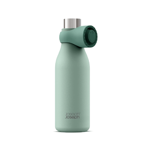 Joseph Joseph Loop™ 500ml Stainless-steel Vacuum Insulated Water Bottle Green - Medaid International