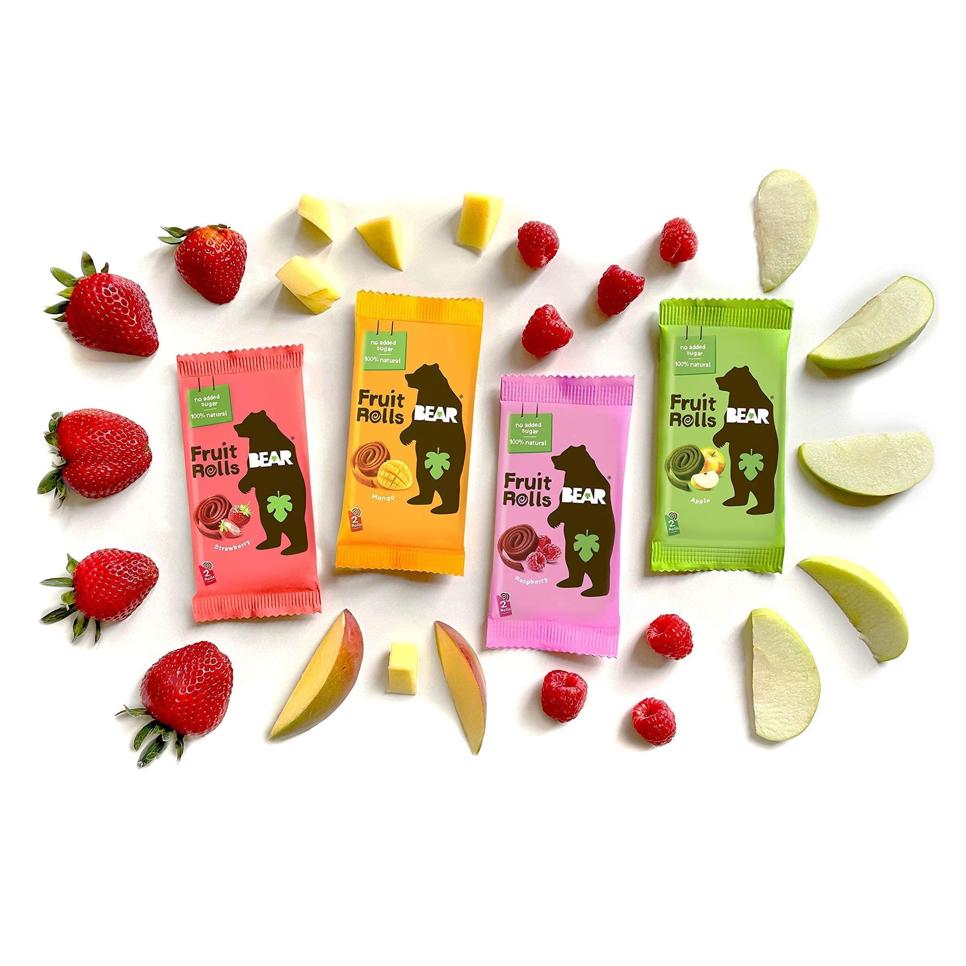 Bear Yoyo 100 Percent Fruit Rolls Strawberry 20 g (Pack of 18) - Medaid International