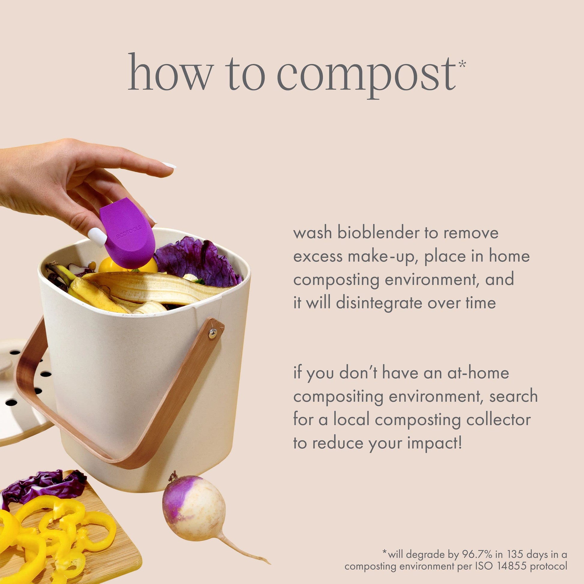 EcoTools Bioblender Makeup Sponge, Compostable Makeup Blender, For Liquid & Cream Foundation, Sustainable, Seamless Application, Eco-Friendly Beauty Sponge, Cruelty-Free & Latex Free, 1 Count - Medaid International