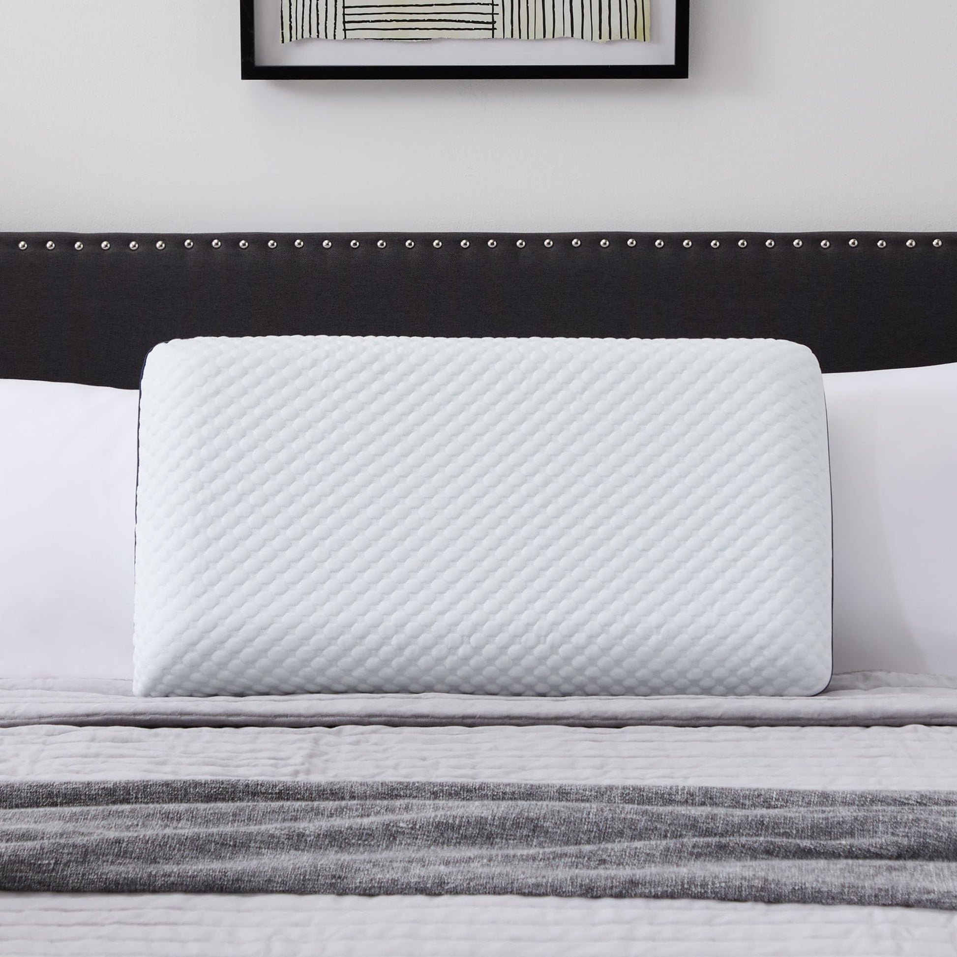 Weekender Gel Memory Foam Pillow - Queen Size - 1-Pack - Medium Plush Feel - Neck and Shoulder Support - Side, Stomach, and Back Sleepers - Home, Hotel, & Hospital Essentials - CertiPur Certified - Medaid International